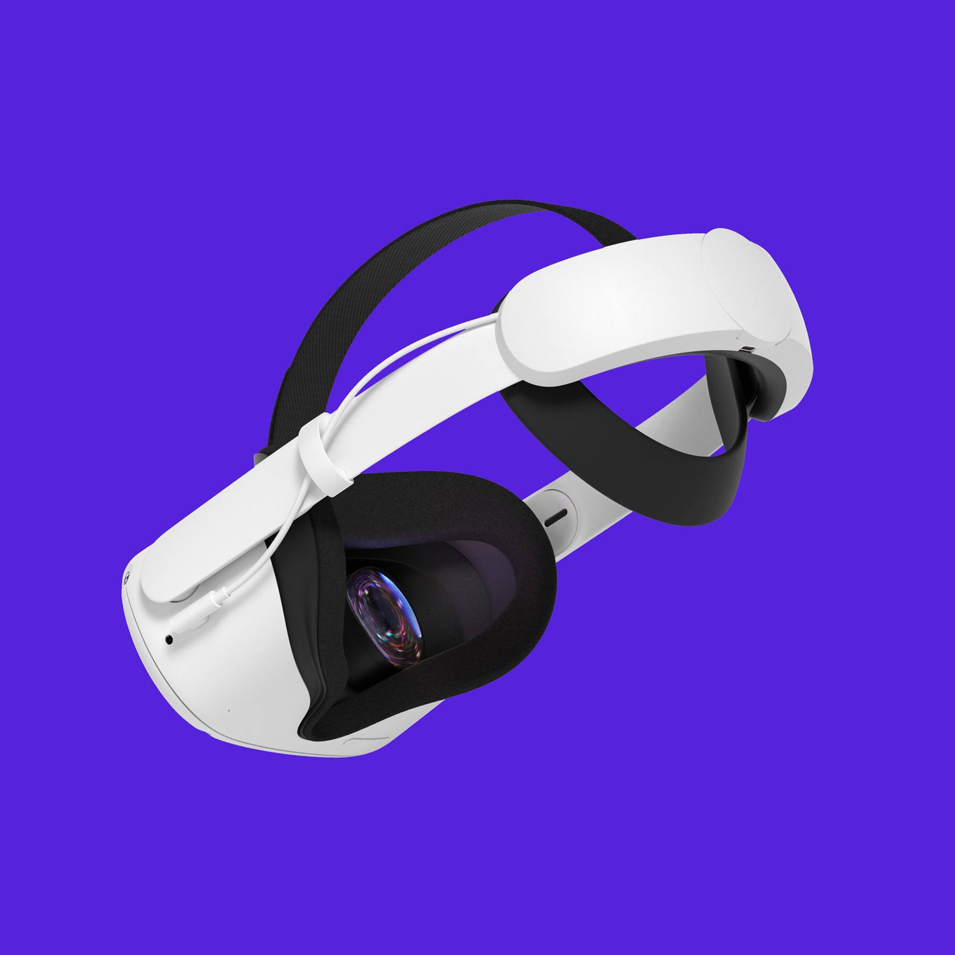 Oculus Quest 2, white VR headset, black straps, Full HD Desktop Wallpaper