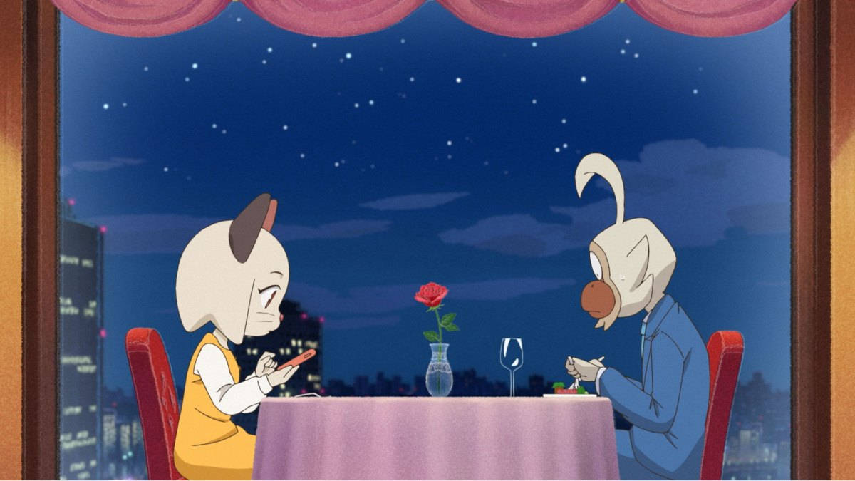 Odd Taxi, anthropomorphic rabbits, starry night sky, SD Desktop Wallpaper