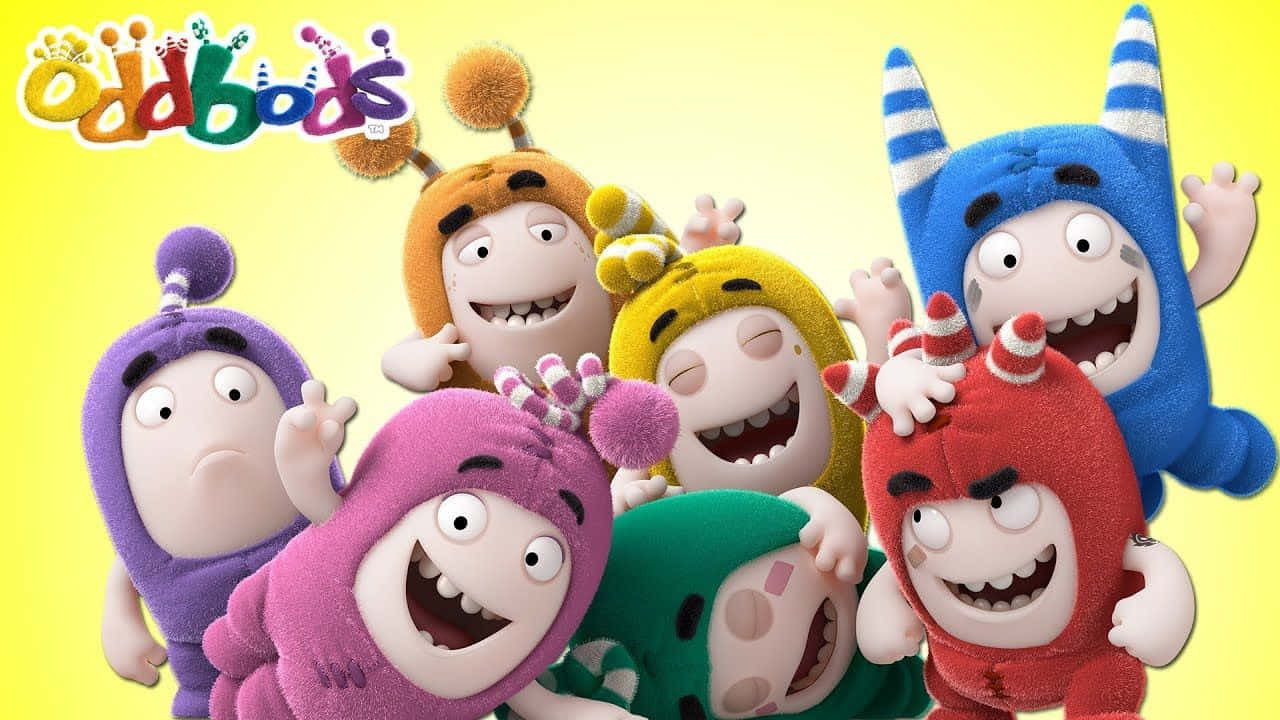 Oddbods, colorful, fluffy, HD Desktop Wallpaper