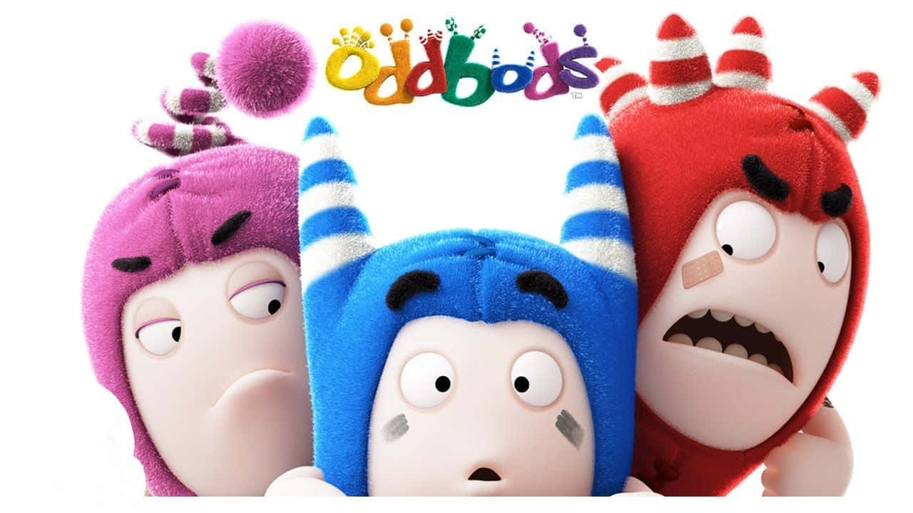 Oddbods, striped horns, expressive faces, HD Desktop Wallpaper