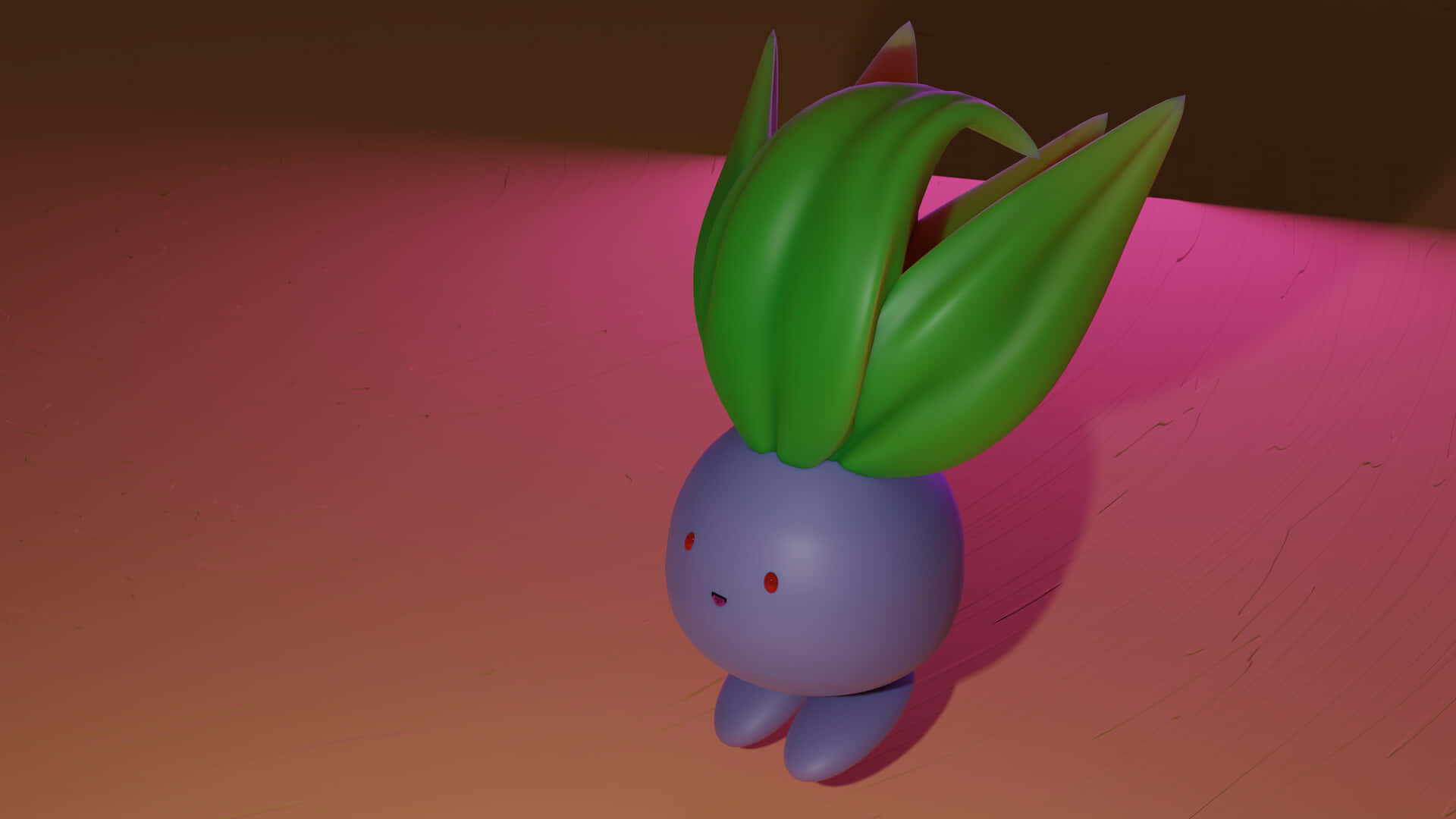 Oddish, purple, 3d-rendered, Full HD Desktop Wallpaper