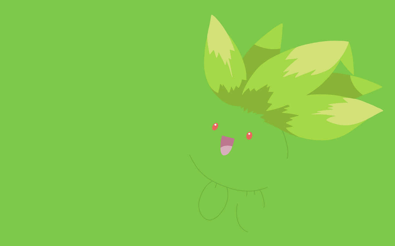 Green Oddish, red eyes, pink tongue, HD Desktop Wallpaper