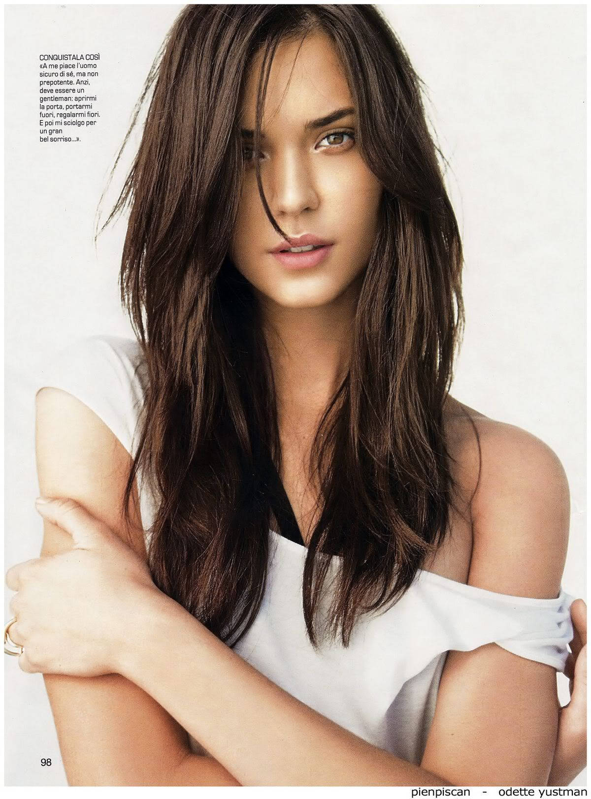 Odette Annable, white off-shoulder top, long dark hair, HD Phone Wallpaper