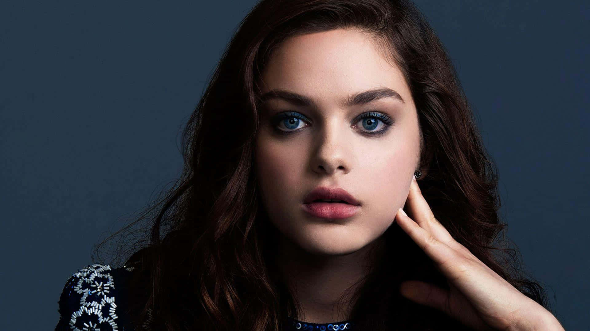 Odeya Rush, red carpet, intense blue eyes, Full HD Desktop Wallpaper