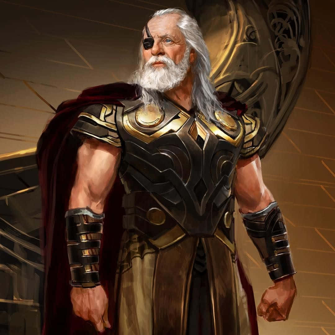 Odin, white beard, eyepatch, SD Desktop Wallpaper