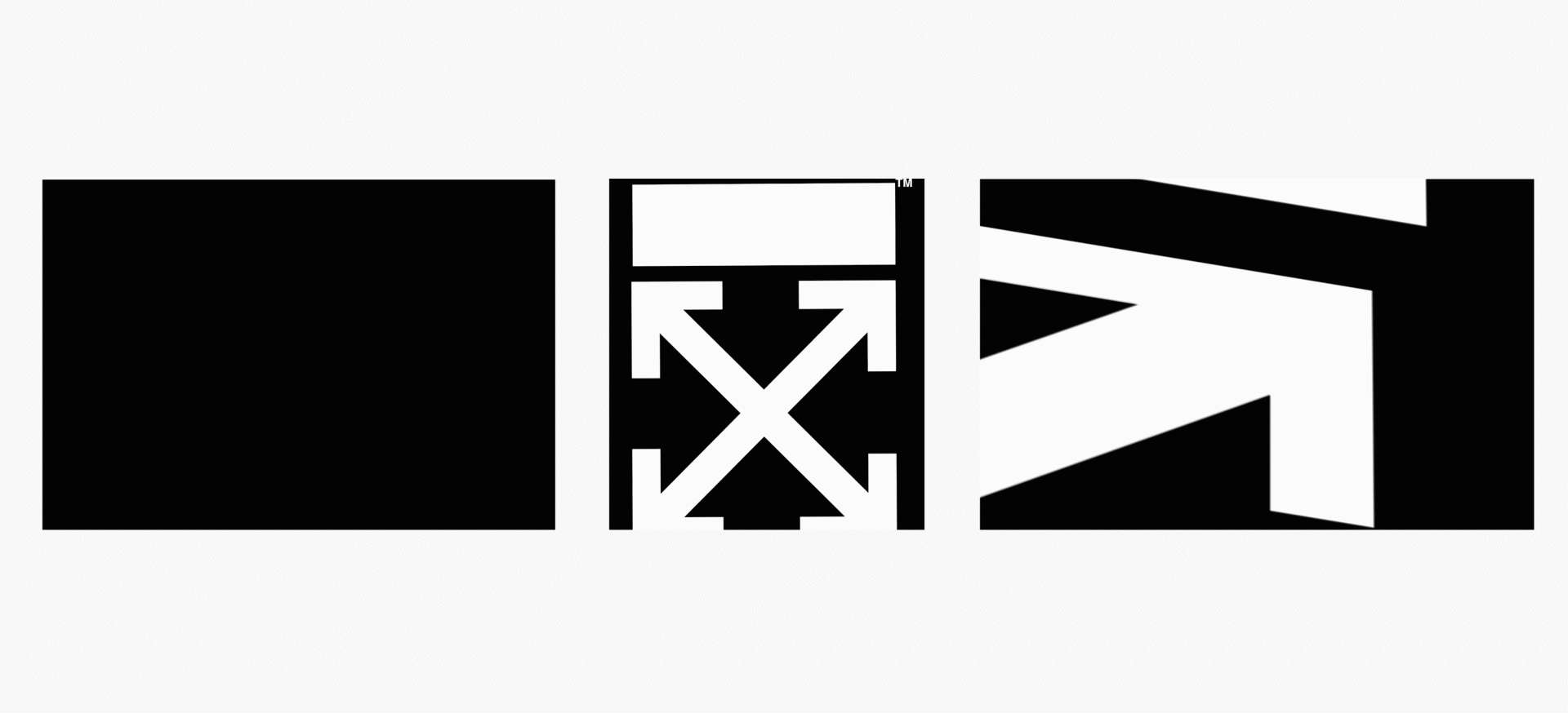 Off White Desktop, black and white geometric shapes, light gray background, Full HD Desktop Wallpaper