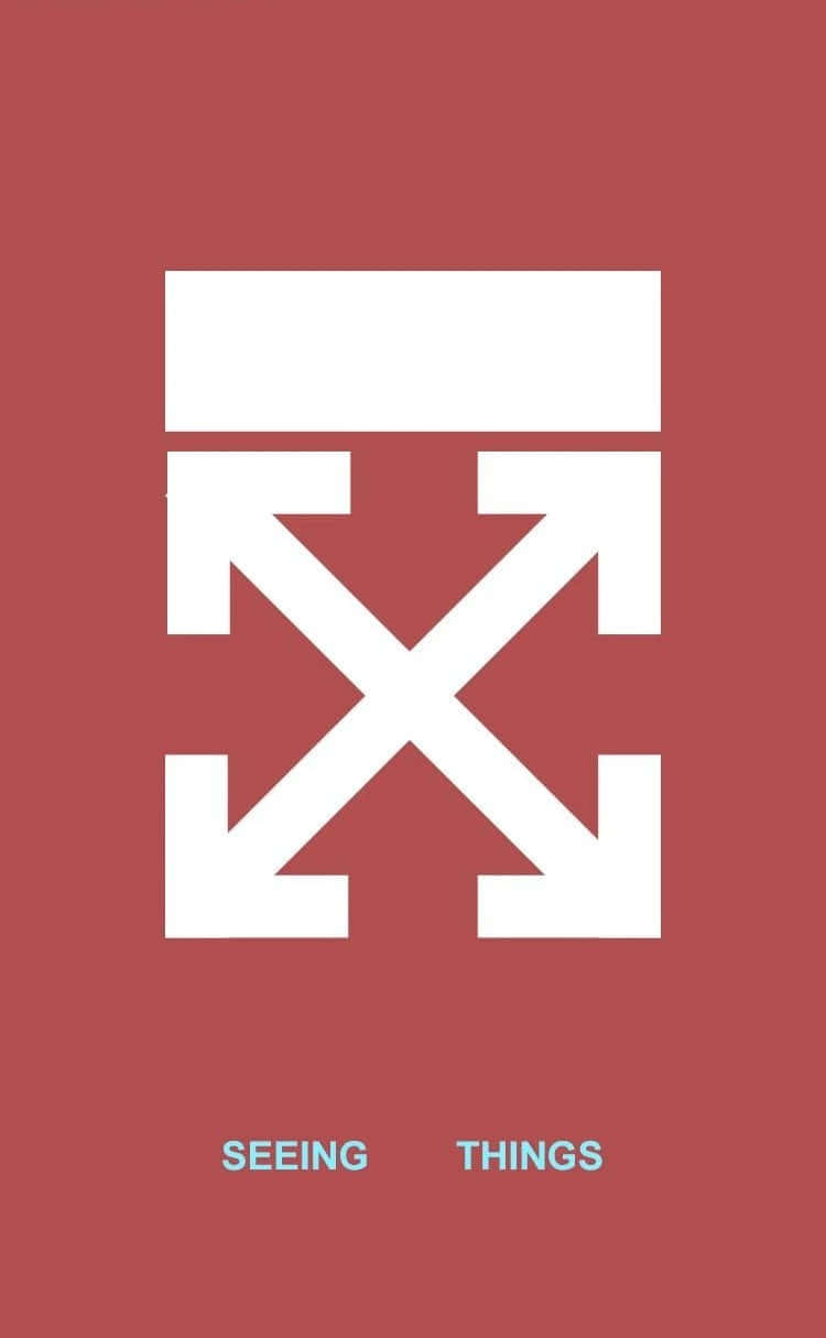 Off White, iPhone, red background, SD Phone Wallpaper