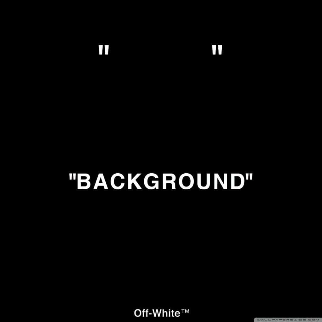 Off White iPad, white text, quotation marks, SD Desktop Wallpaper