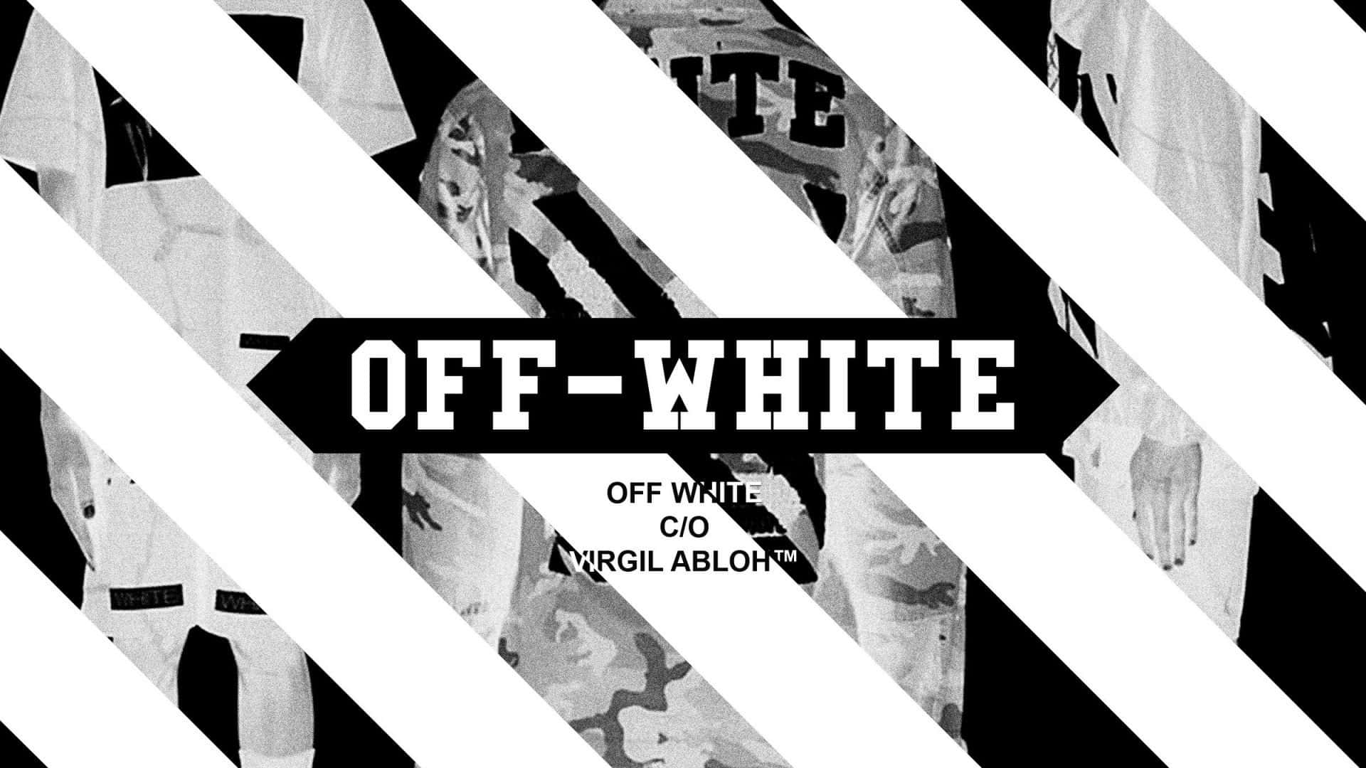 Off White, iPad, black and white diagonal stripes, Full HD Desktop Wallpaper