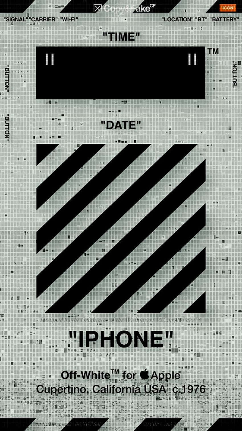 Off White, iPad, iPhone interface, HD Phone Wallpaper