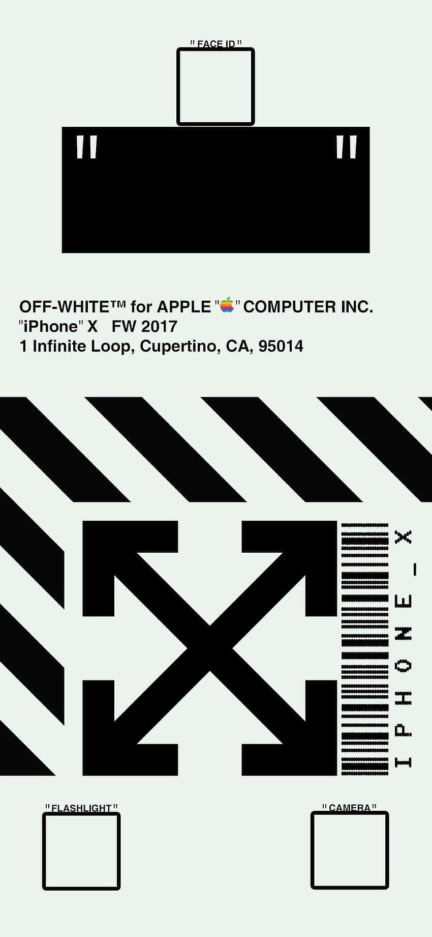 Off White iPad, black and white, arrows barcode, HD Phone Wallpaper