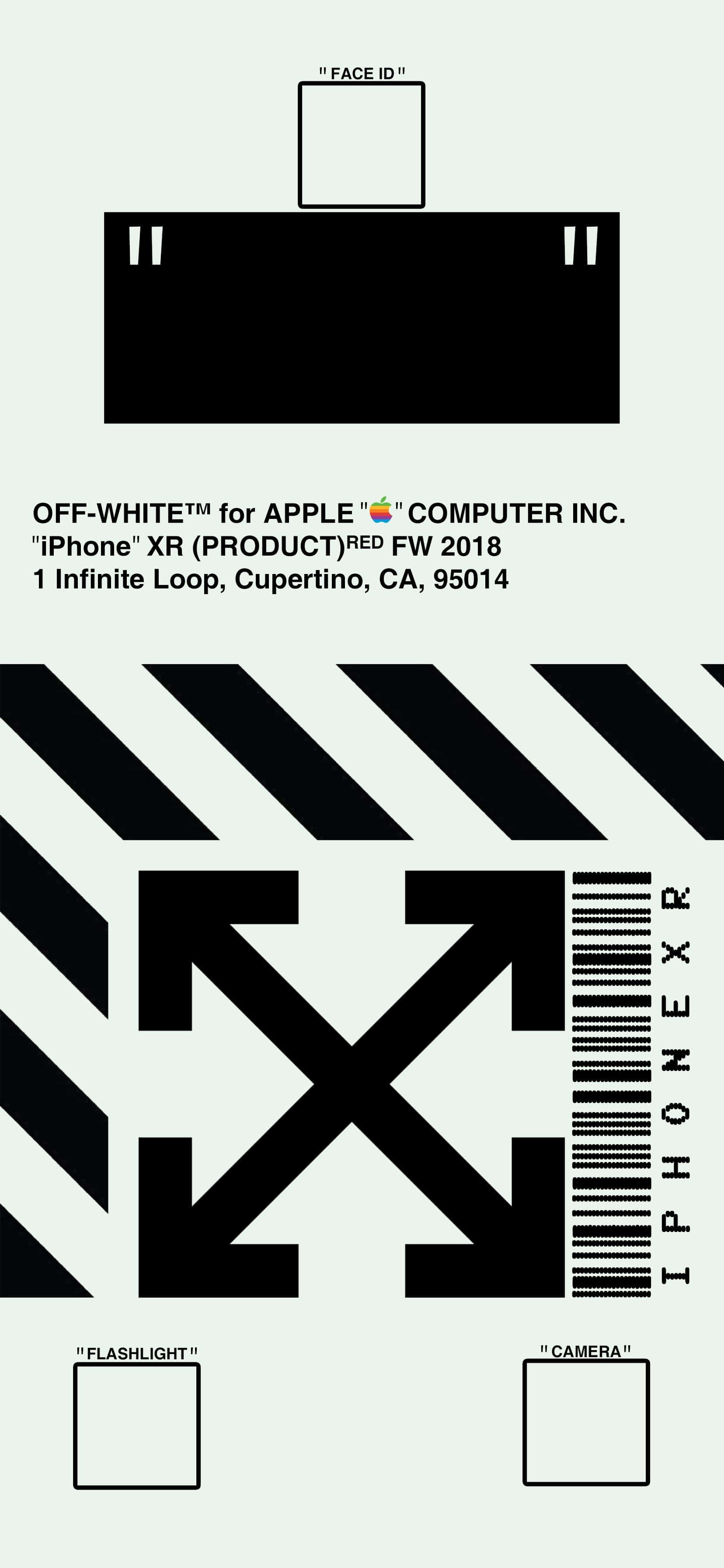 Off White, iPhone 11, black and white, 2K Phone Wallpaper
