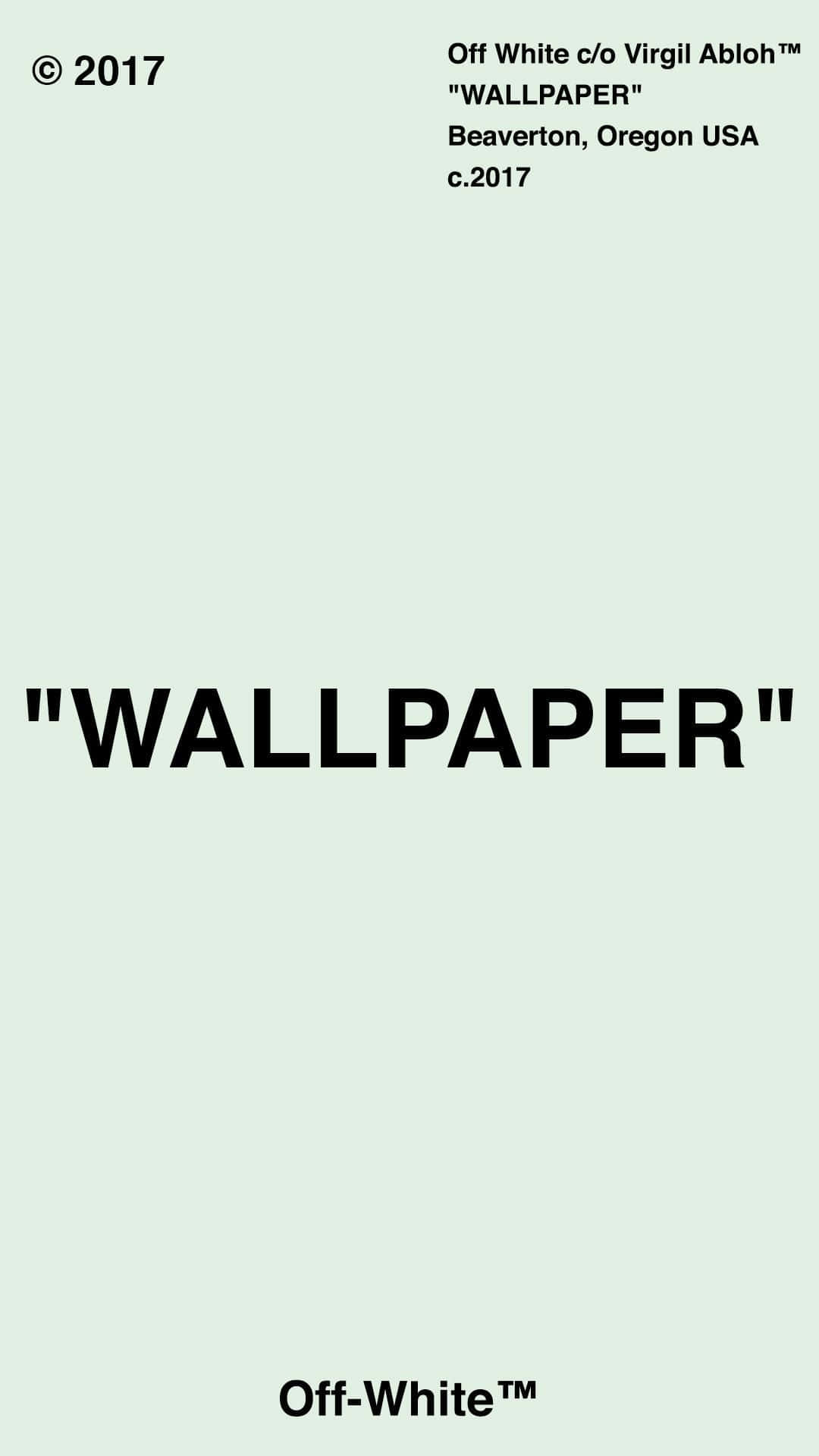 Off White iPhone 11, mint green, black text, Full HD Phone Wallpaper