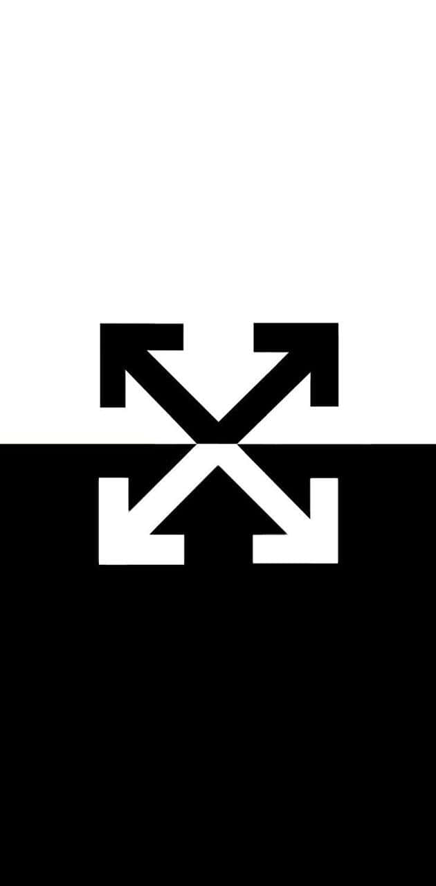 Off White, iPhone, black and white, HD Phone Wallpaper