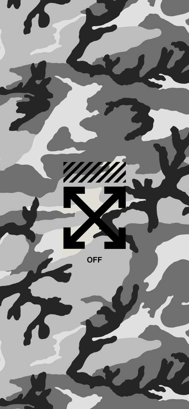 Off White, iPhone, camouflage pattern, HD Phone Wallpaper