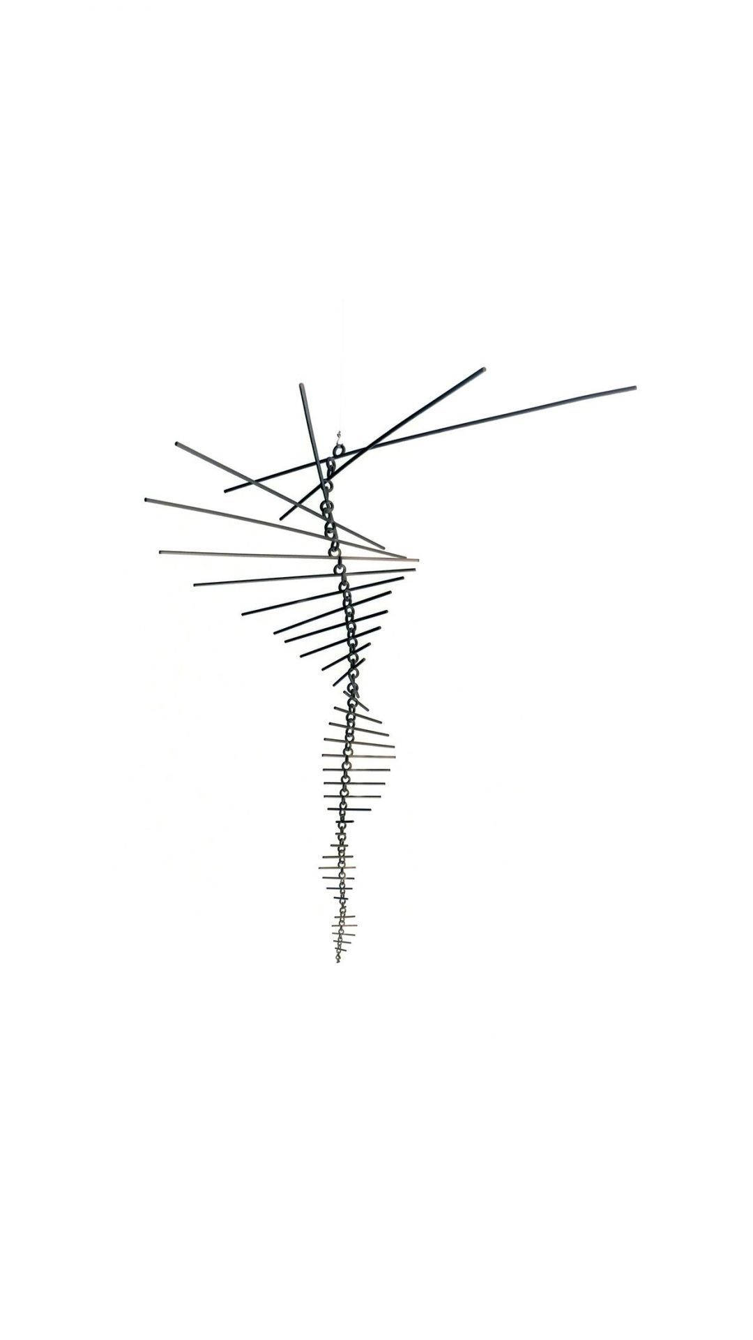 iPhone, white, black wire sculpture, Full HD Phone Wallpaper