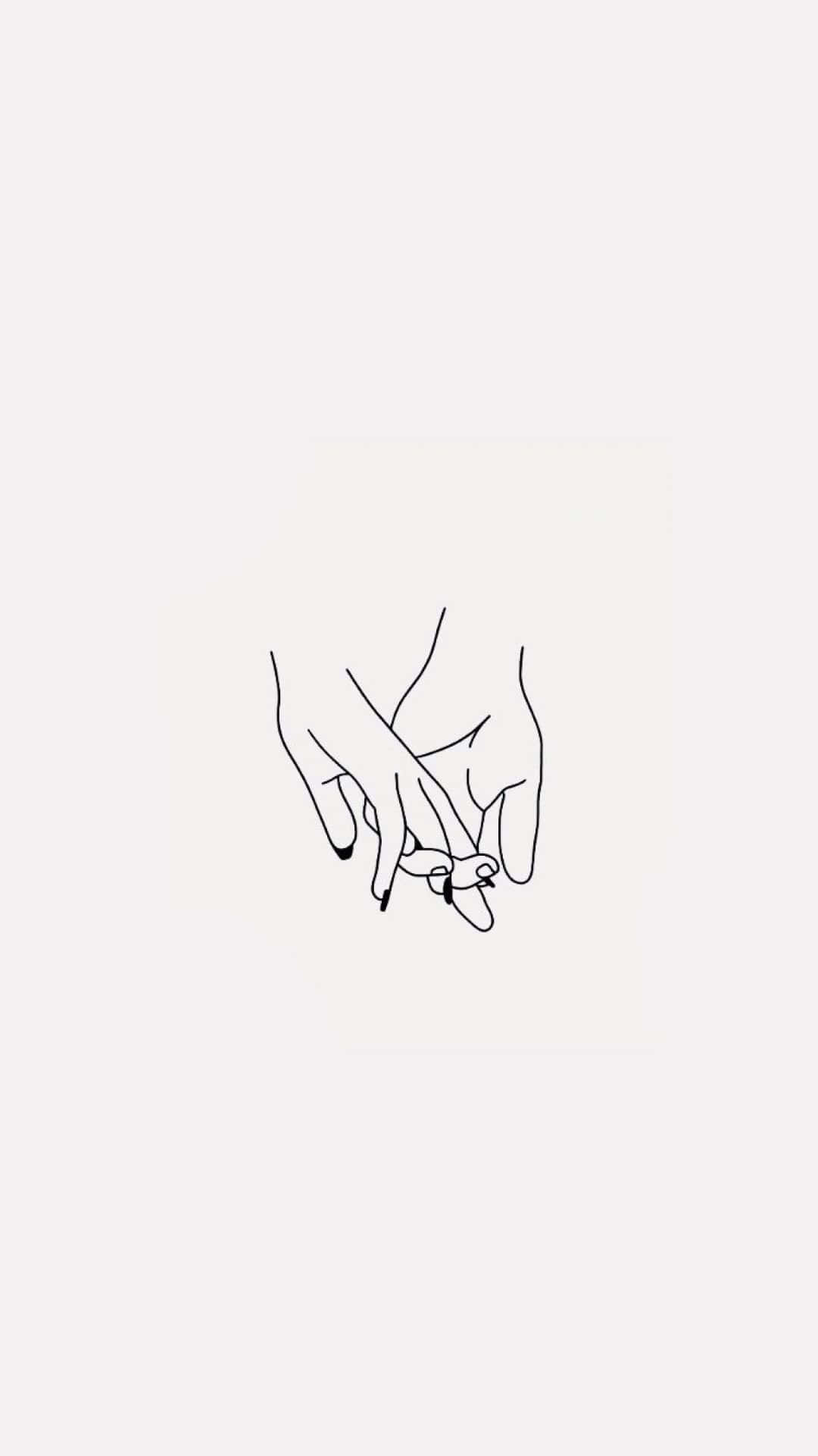 iPhone, white, holding hands, Full HD Phone Wallpaper