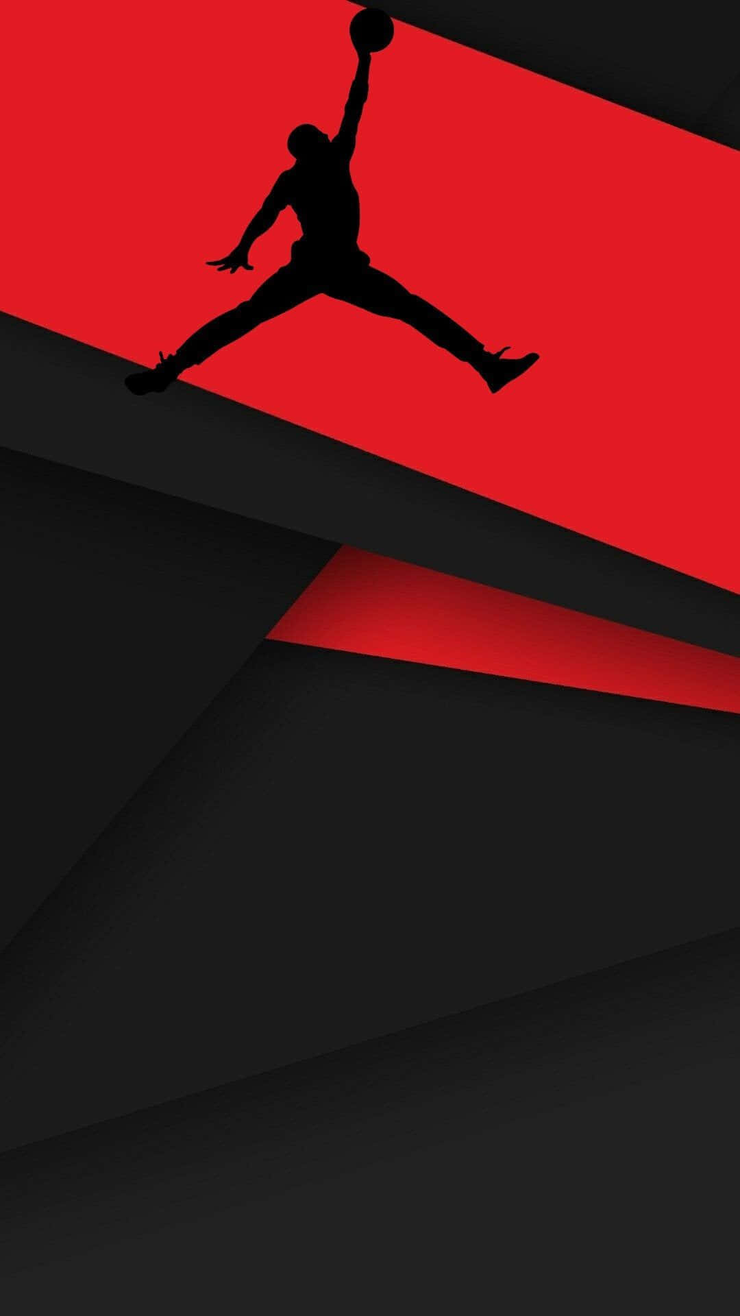 Jordan 1, black, red, Full HD Phone Wallpaper