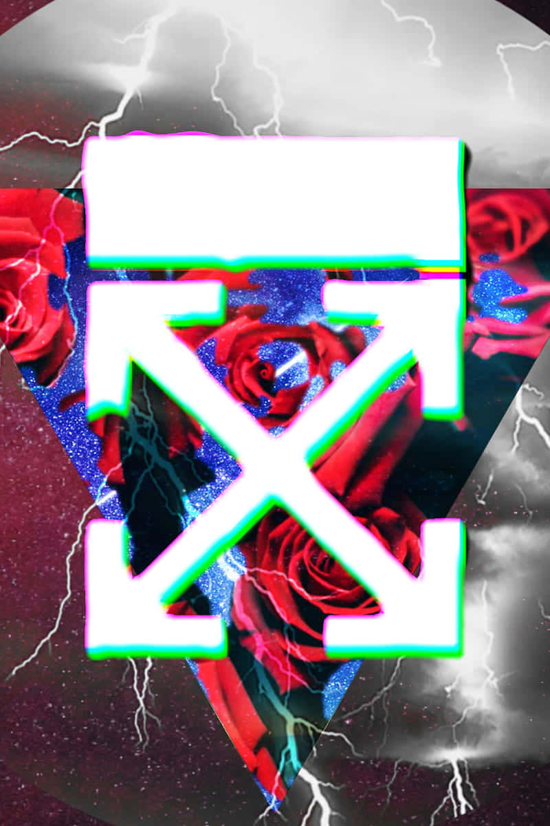 Off White, iPhone, vibrant red roses, SD Phone Wallpaper
