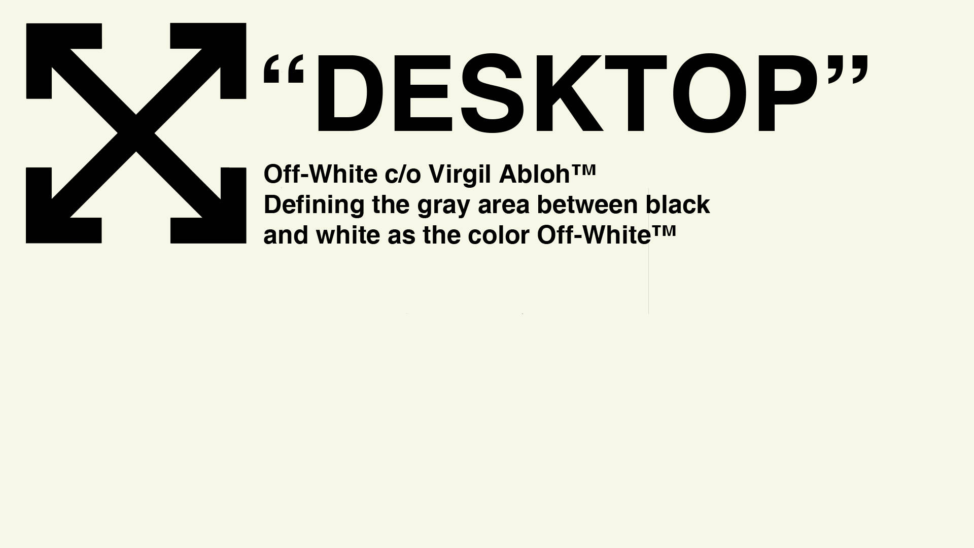 Off White Logo, black arrows, off-white background, Full HD Desktop Wallpaper