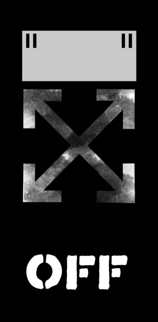 Off White, iPhone, black background, HD Phone Wallpaper