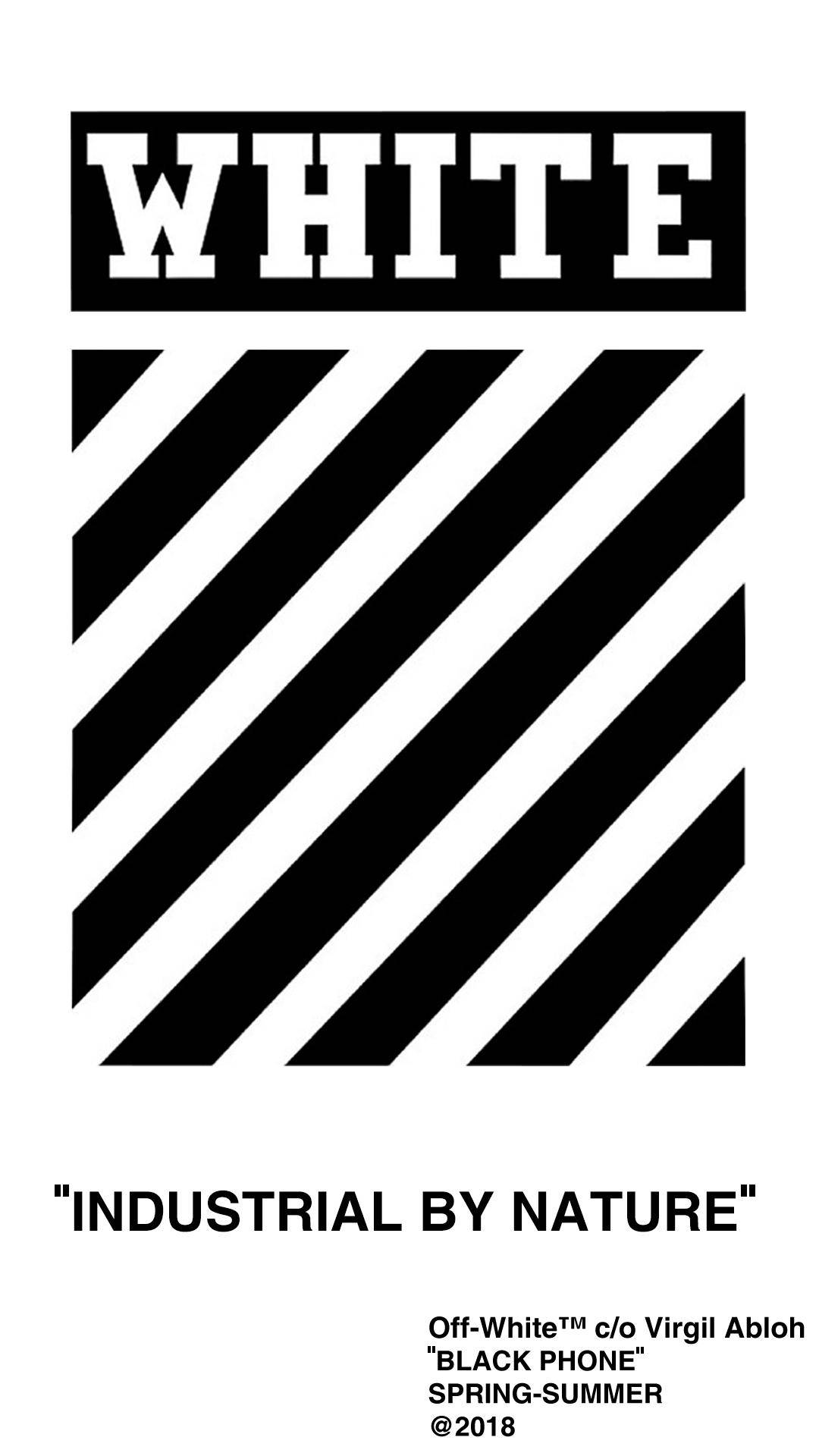 Off White, diagonal stripes logo, black diagonal stripes, Full HD Phone Wallpaper