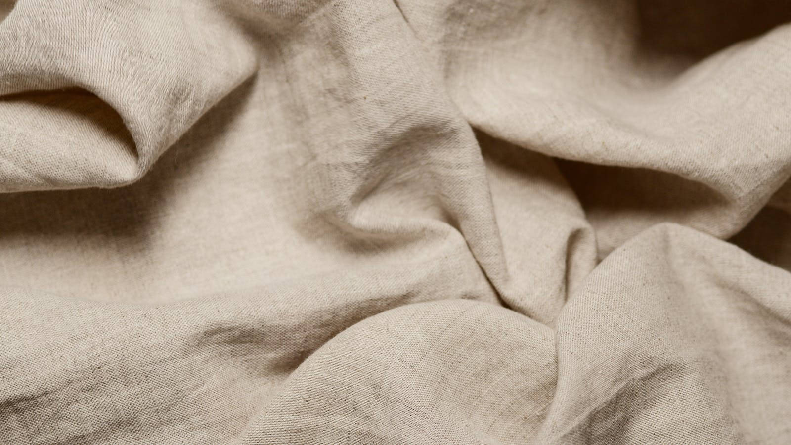 Off White, beige linen fabric, natural folds, HD Desktop Wallpaper
