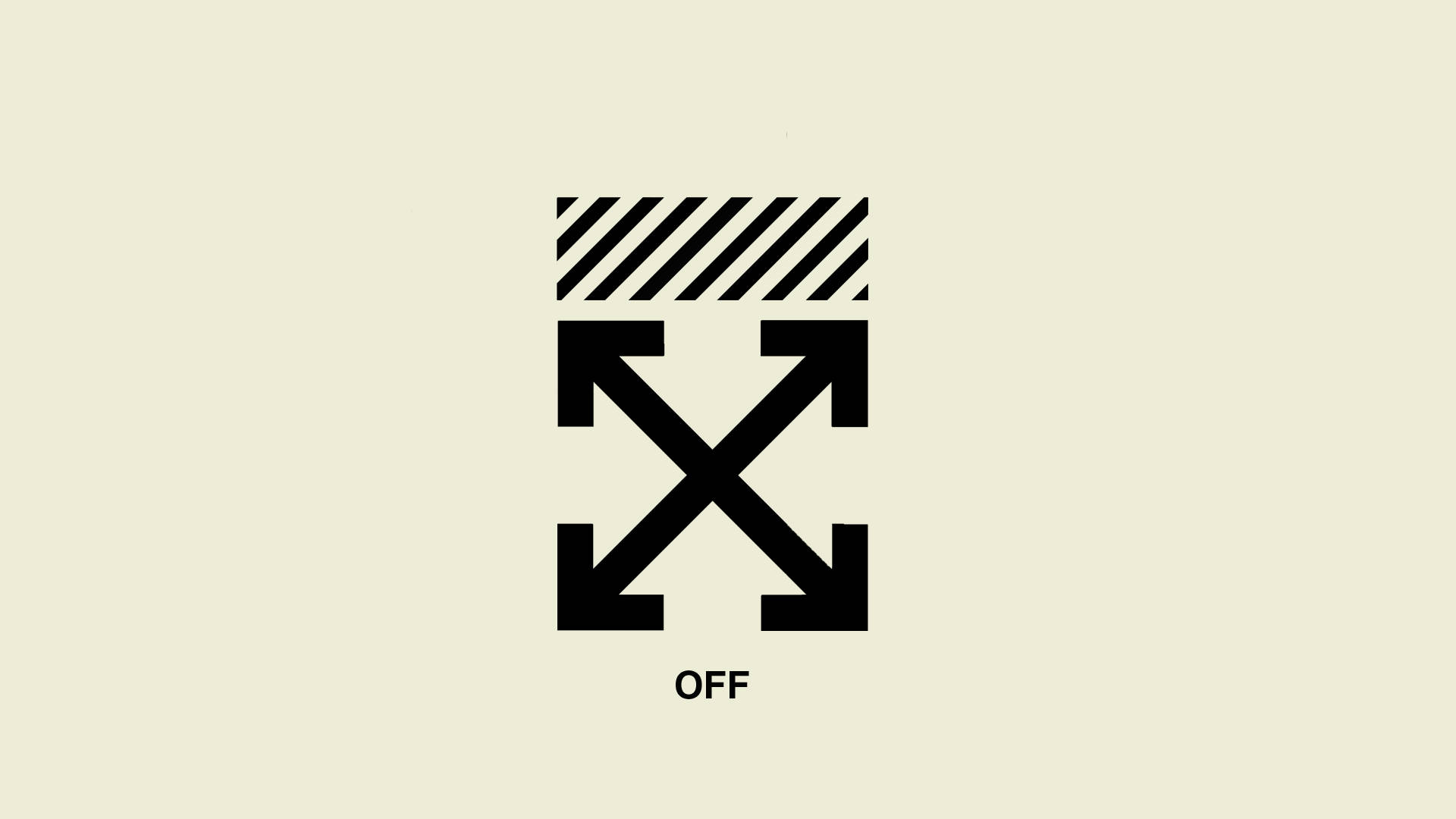 Off-White, logo, gray, Full HD Desktop Wallpaper