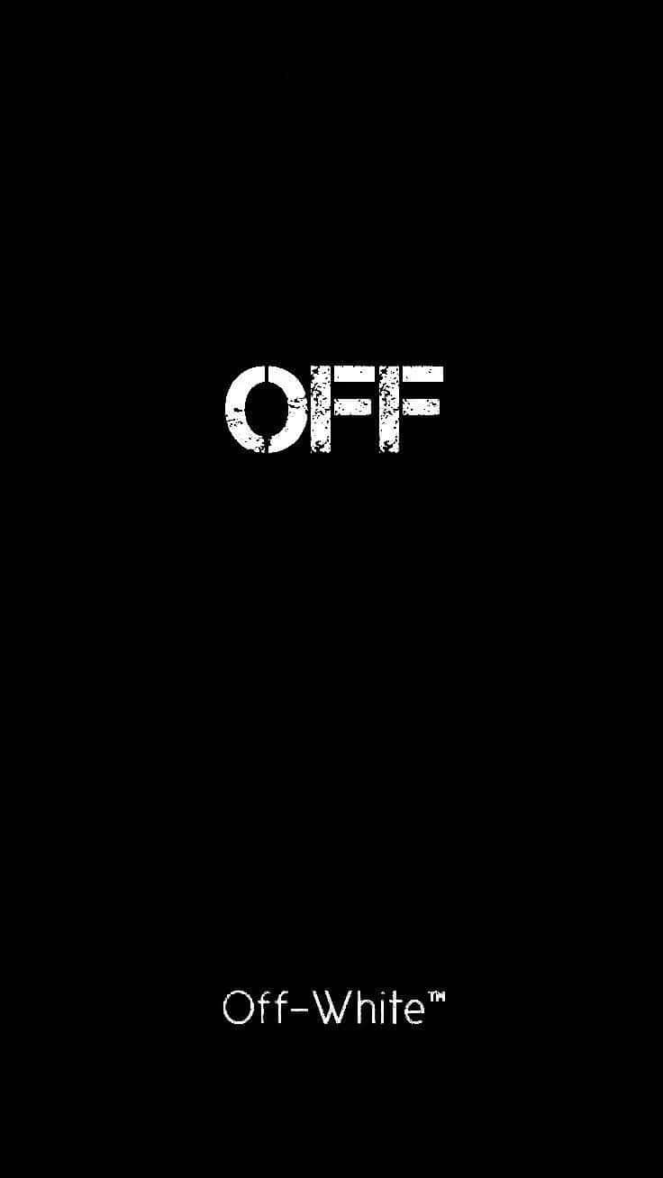 Off White, iPhone, black background, HD Phone Wallpaper