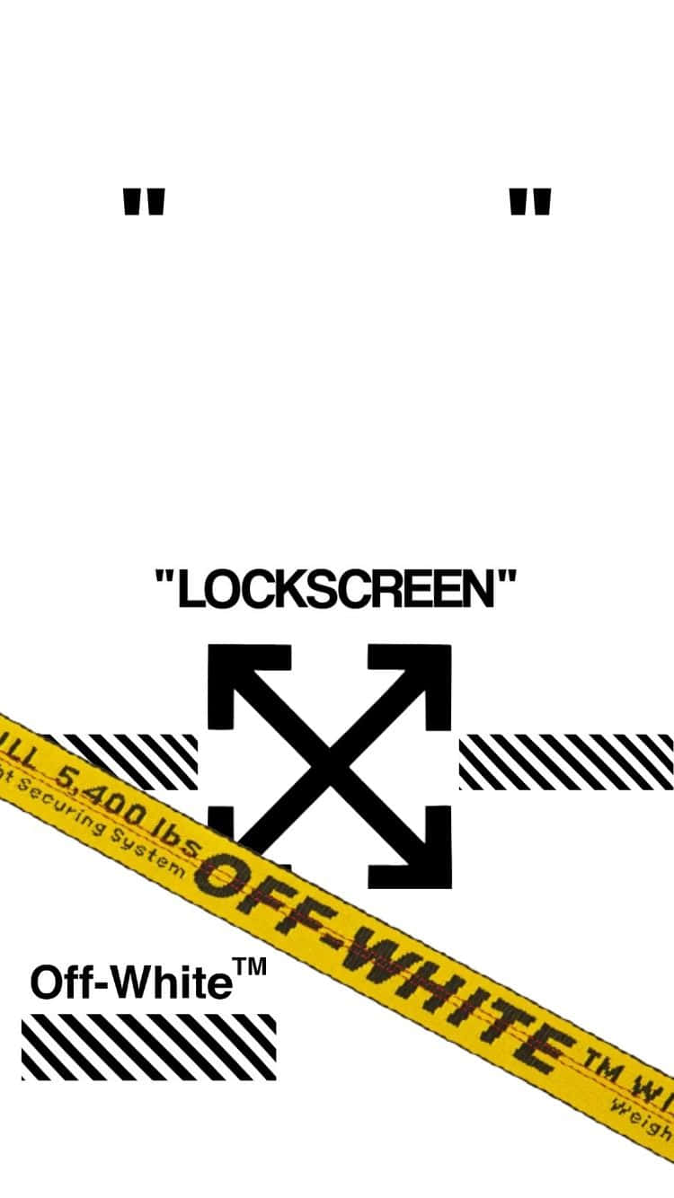 Off-White, white background, black arrows, HD Phone Wallpaper