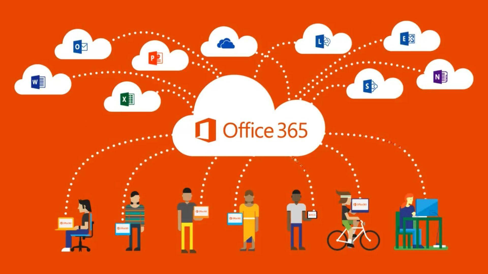 Office 365, laptops, tablets, Full HD Desktop Wallpaper