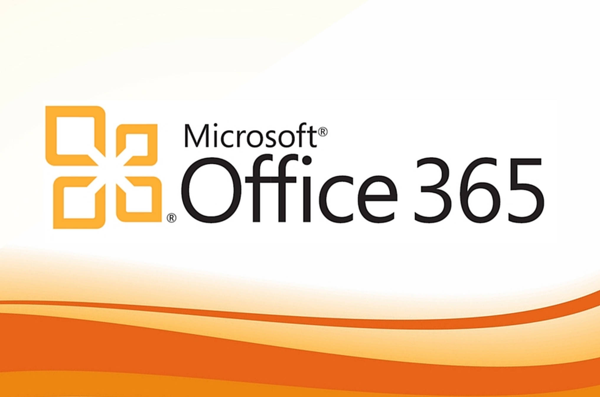 Office 365, 2010, orange geometric icon, Full HD Desktop Wallpaper