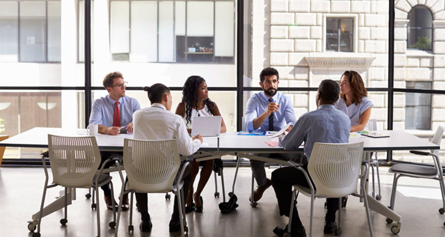 enterprise company, meeting, modern conference table, HD Desktop Wallpaper