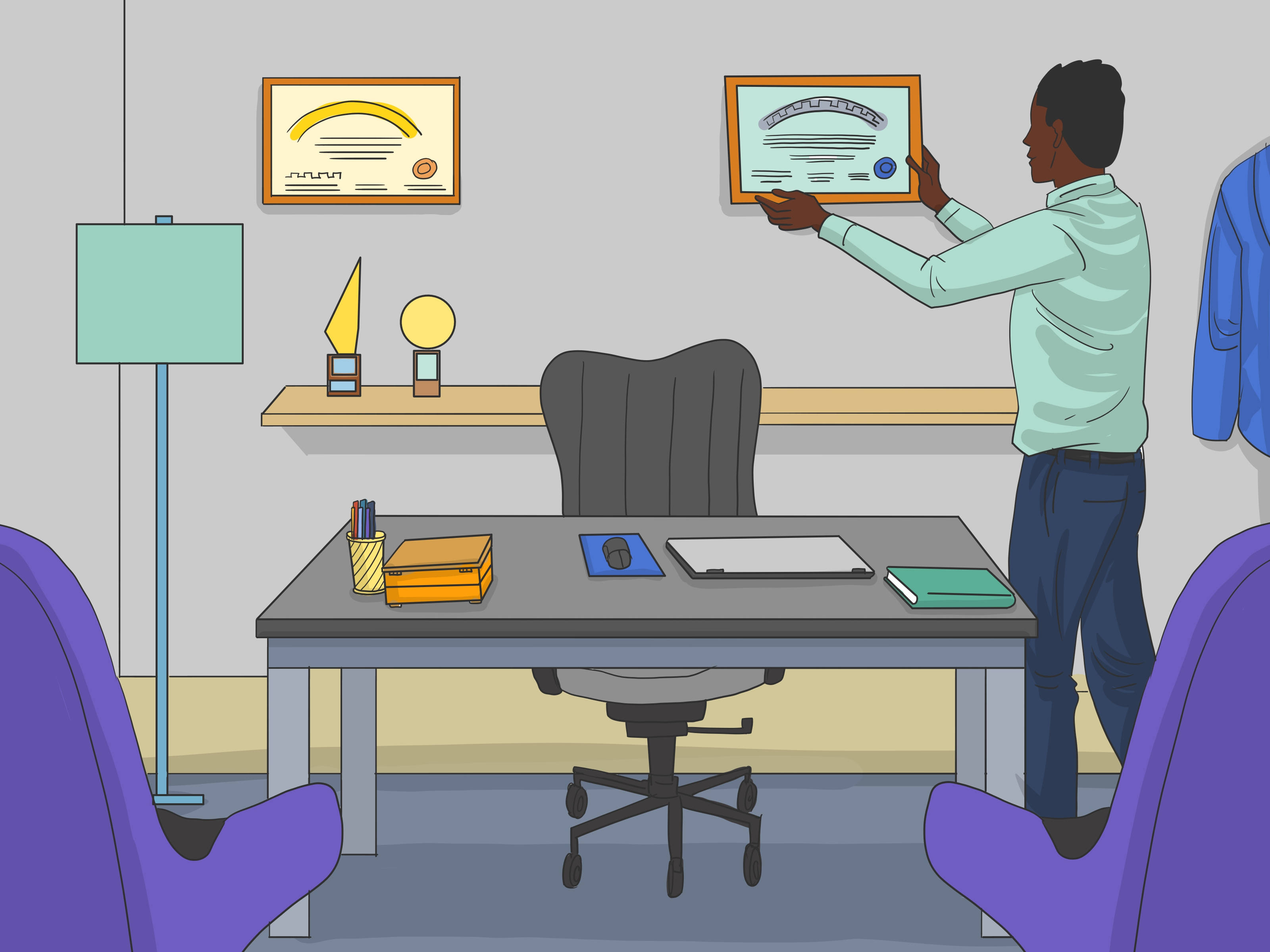 mechanical engineer, light shirt, gray wall, 2K Desktop Wallpaper