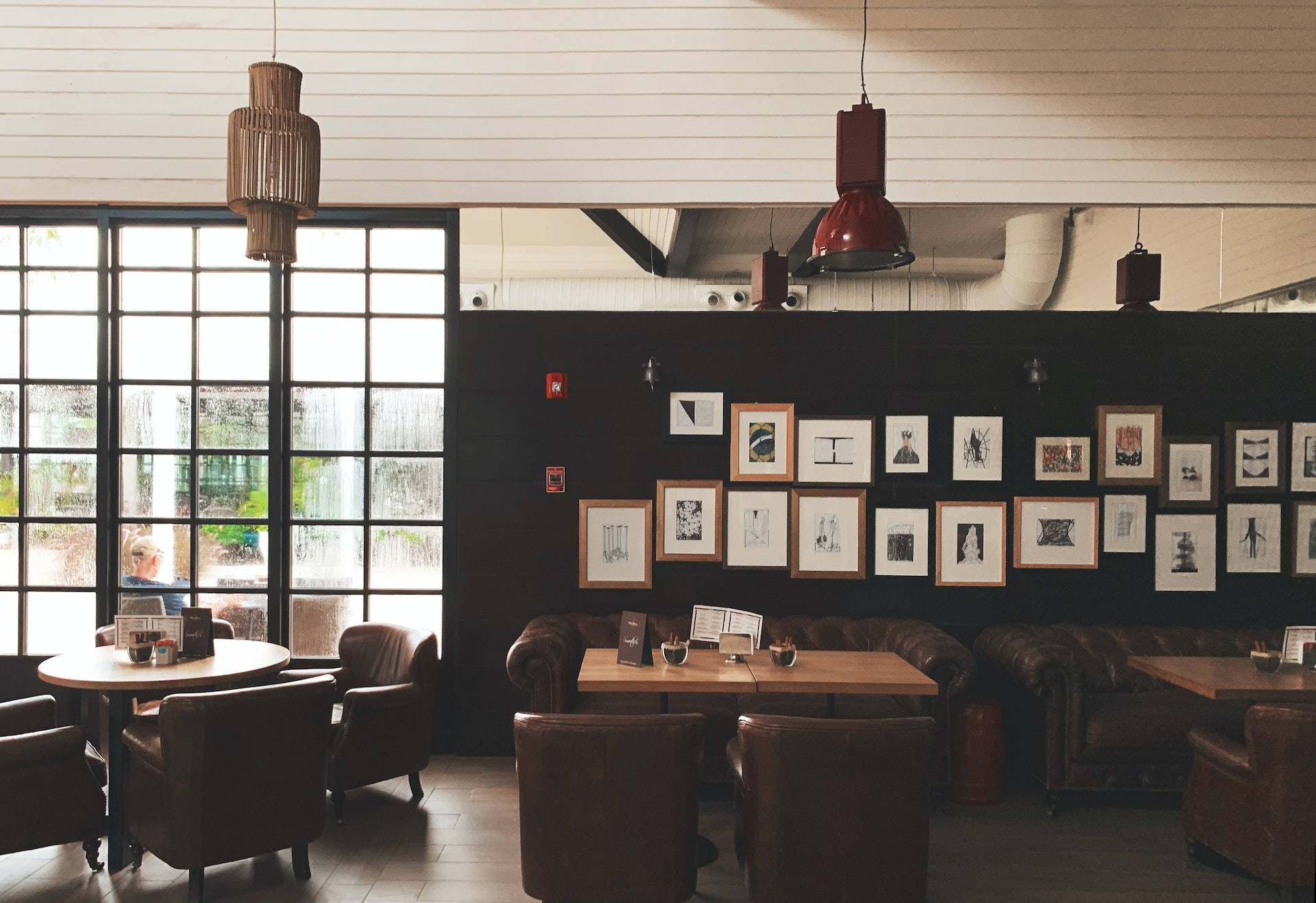 office, warm colors, leather seating, Full HD Desktop Wallpaper