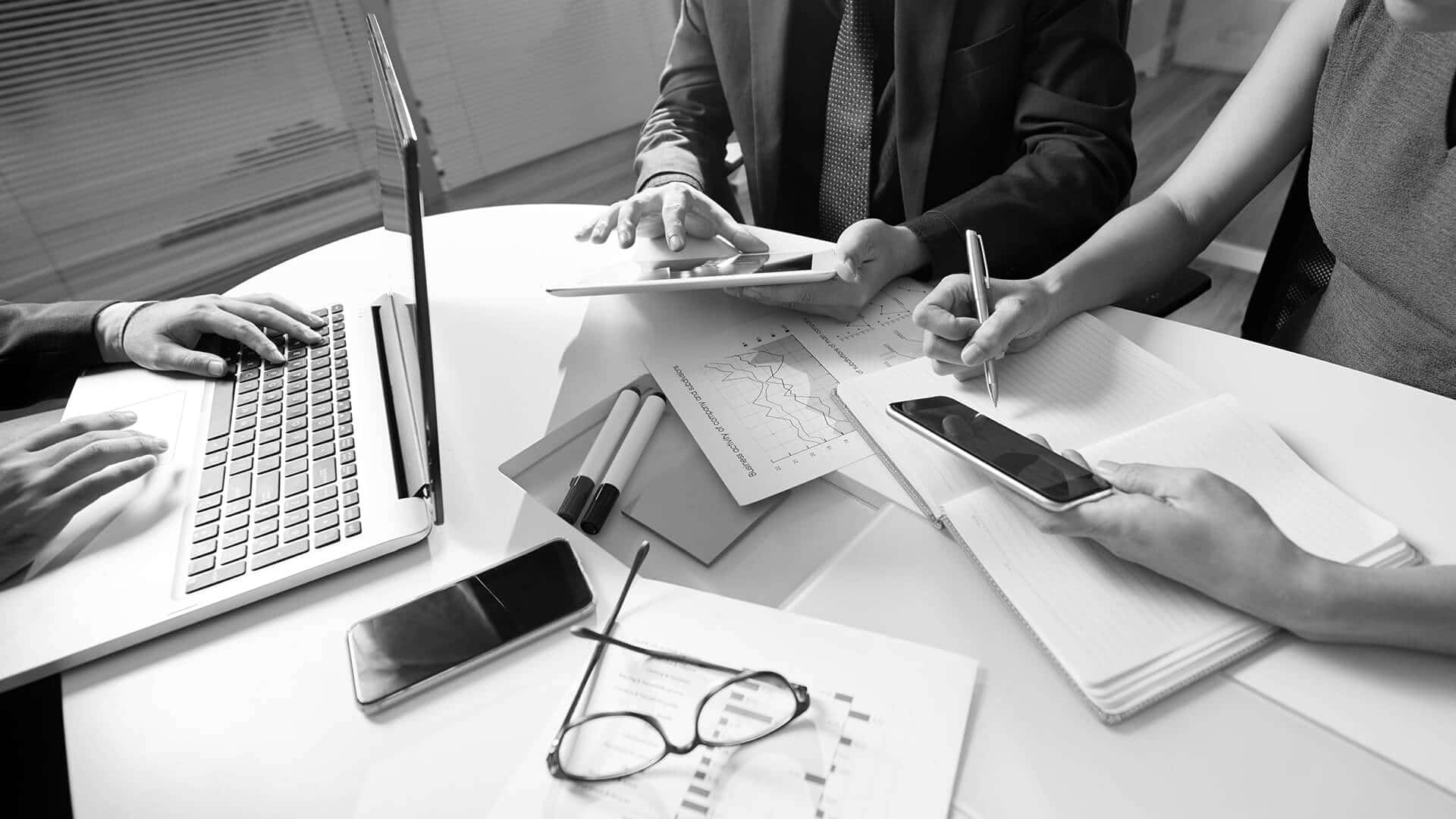 Project Management, black and white, business professionals, Full HD Desktop Wallpaper