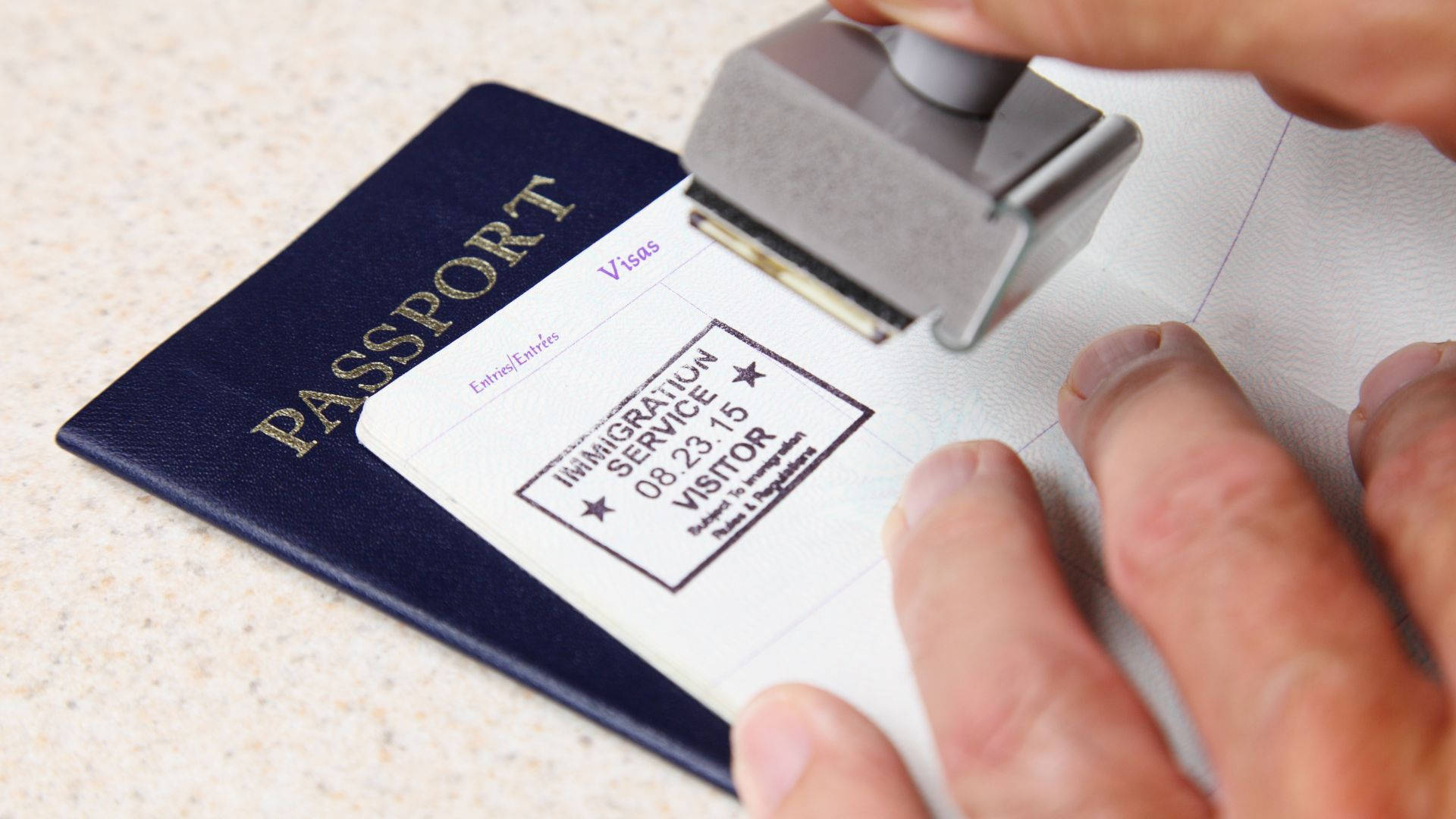 Officer, passport, visa, Full HD Desktop Wallpaper