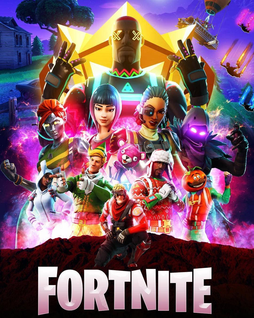Fortnite, OG Fortnite Skins, cosmic landscape, HD Phone Wallpaper