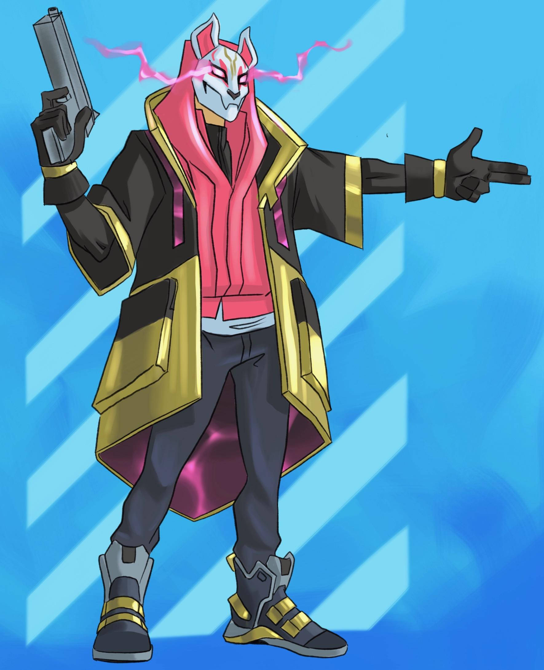 Fortnite Skin, anime character, fox ears, Full HD Phone Wallpaper