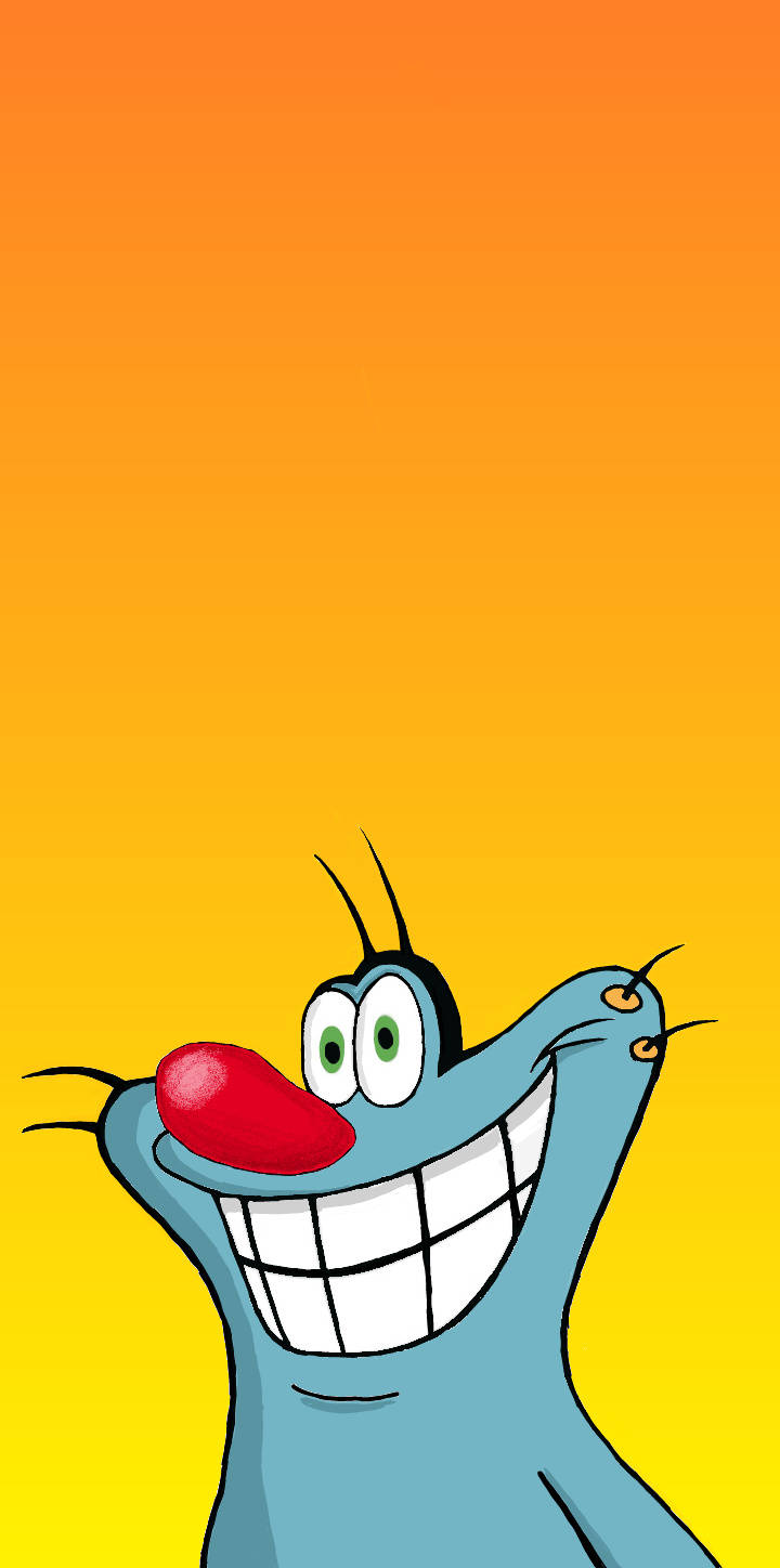 Oggy And The Cockroaches, Oggy, blue cartoon cat, HD Phone Wallpaper