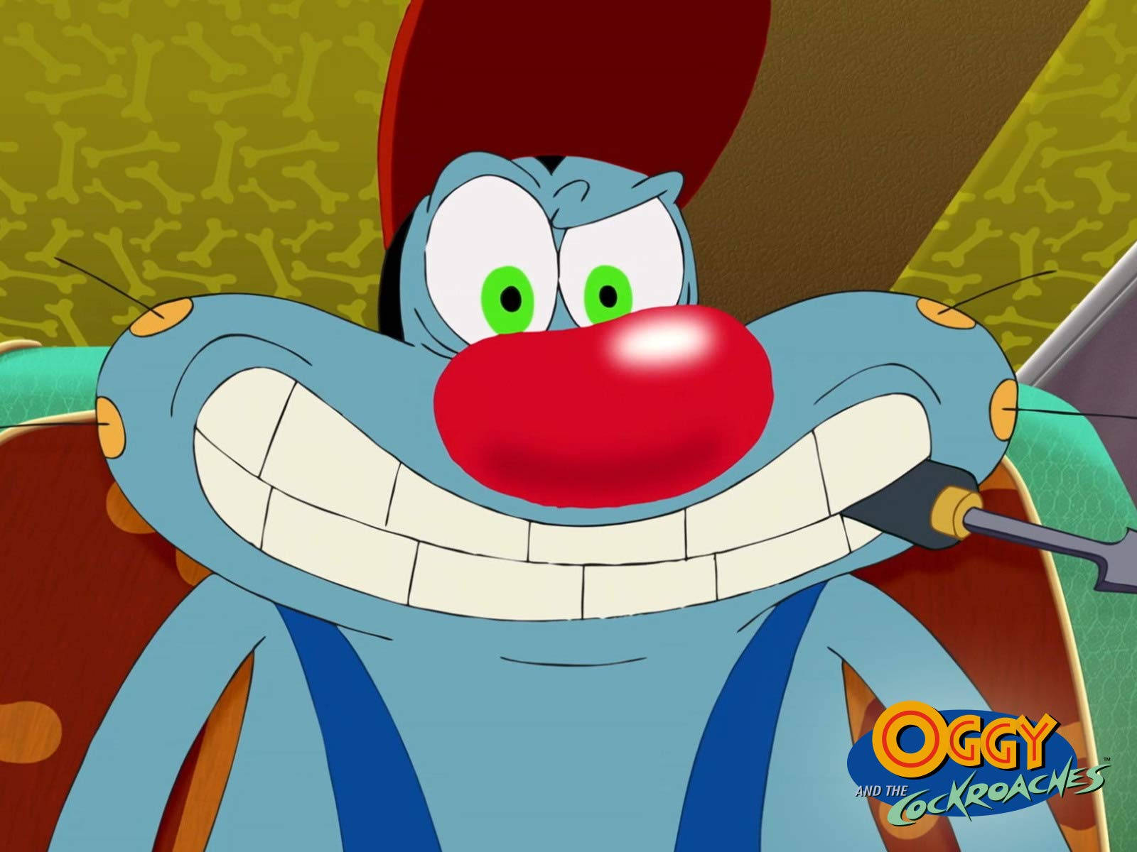 Oggy And The Cockroaches, cockroach, red nose, HD Desktop Wallpaper