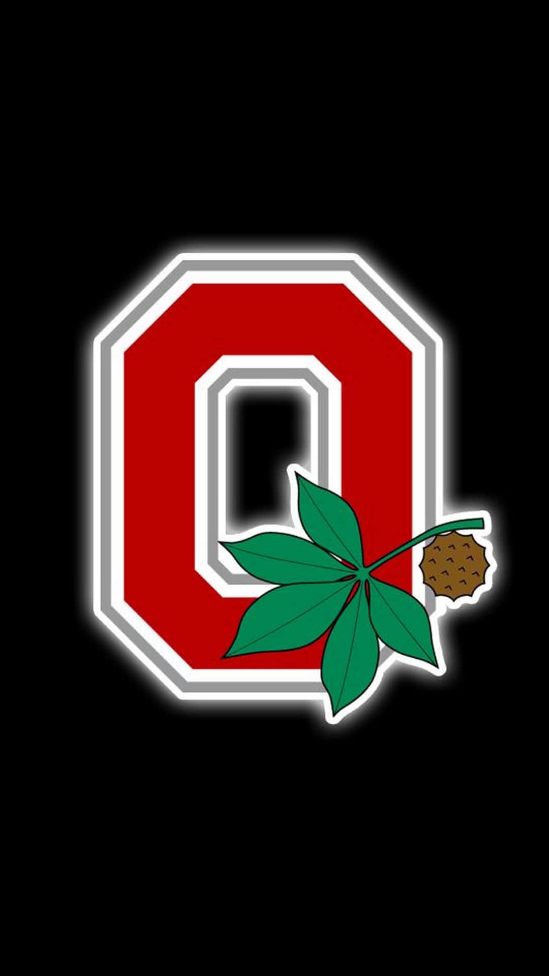 Ohio State Football, iPhone, red letter O, Full HD Phone Wallpaper
