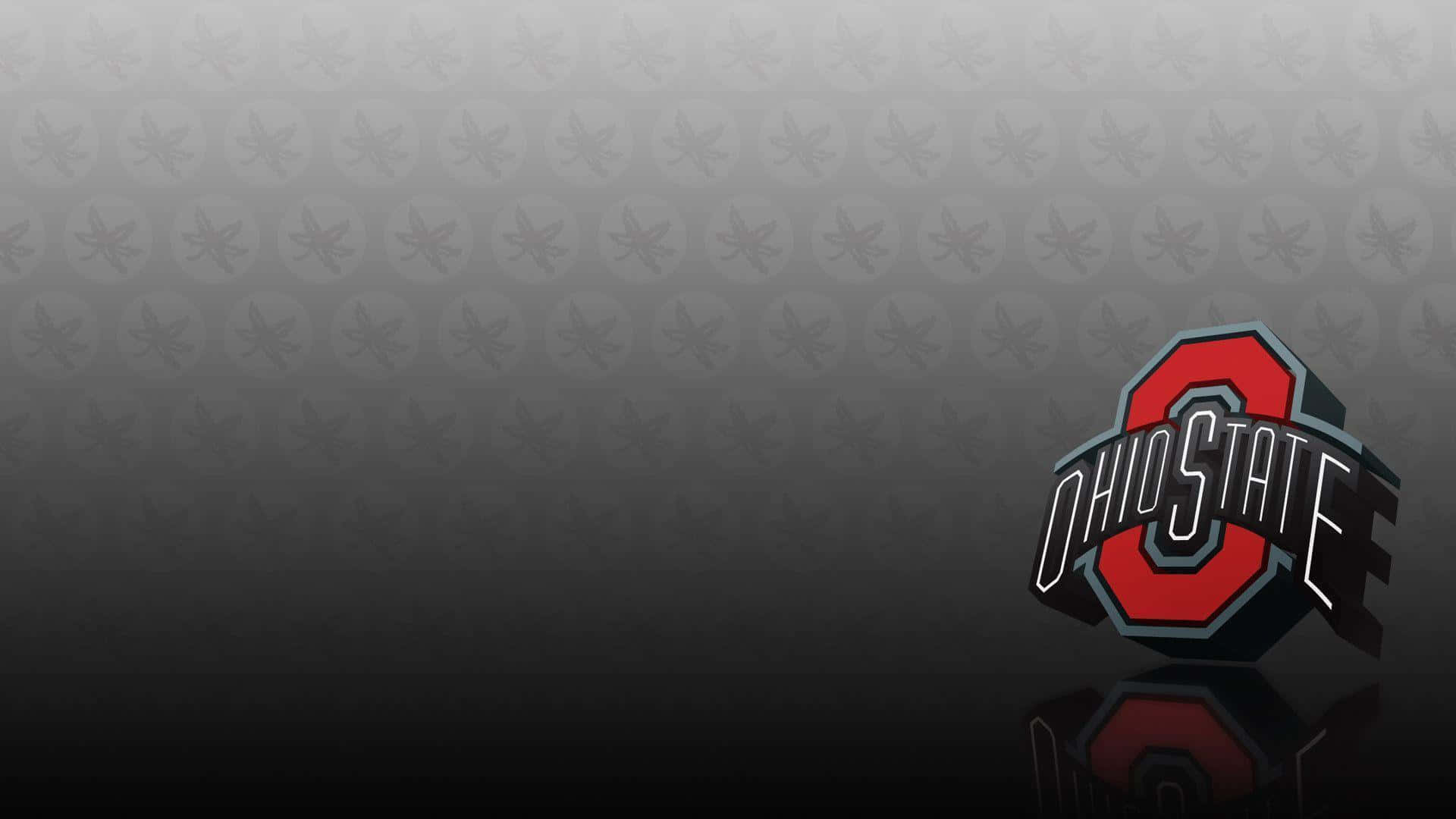 Ohio State Football, gray aesthetic, bold red and gray, Full HD Desktop Wallpaper