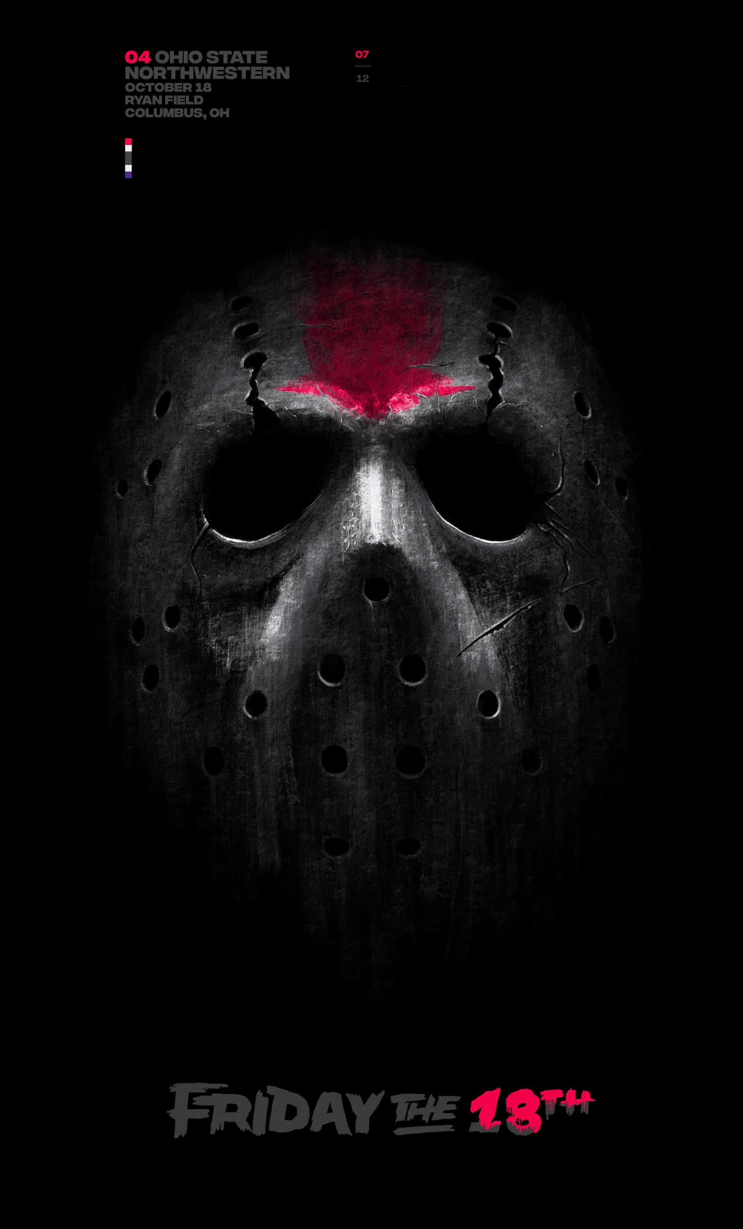 Ohio State Football, iPhone 15, hockey mask, Full HD Phone Wallpaper