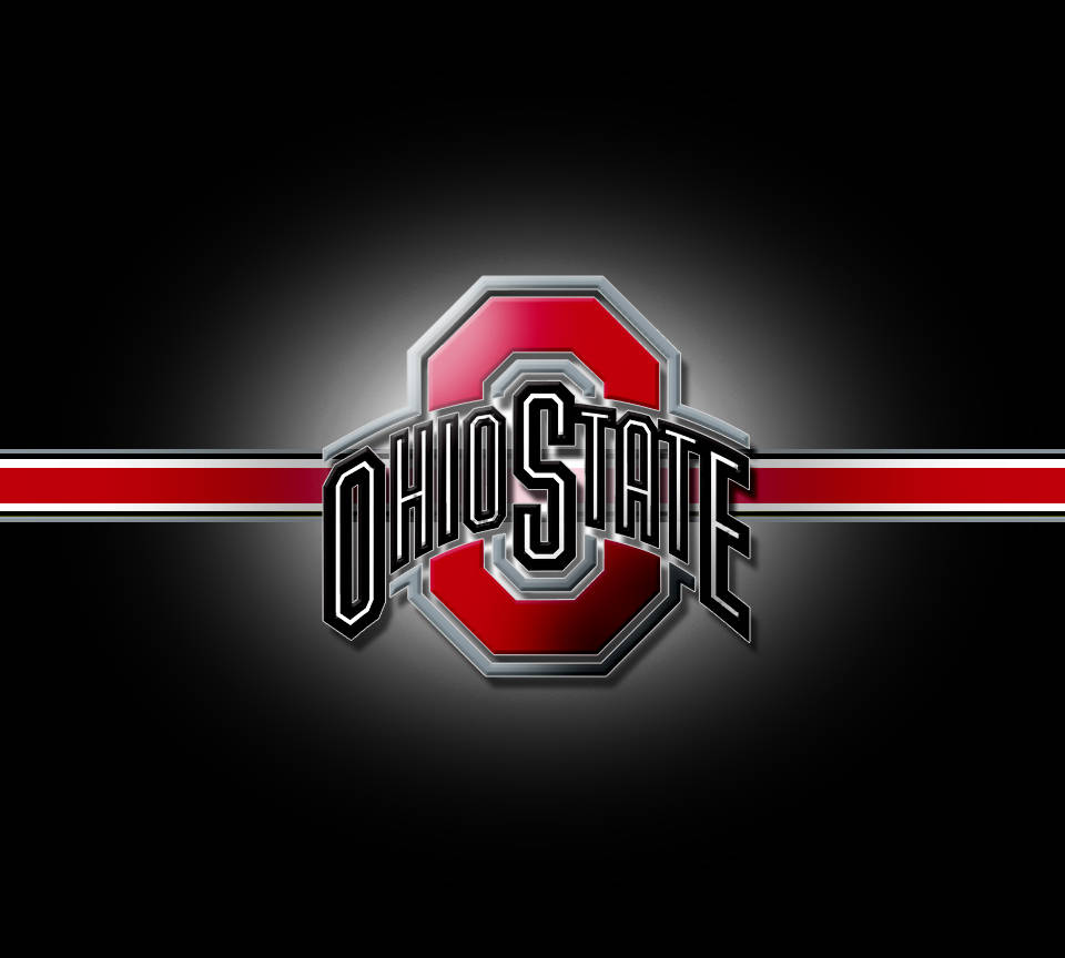 Ohio State University, red ribbon, black, SD Desktop Wallpaper
