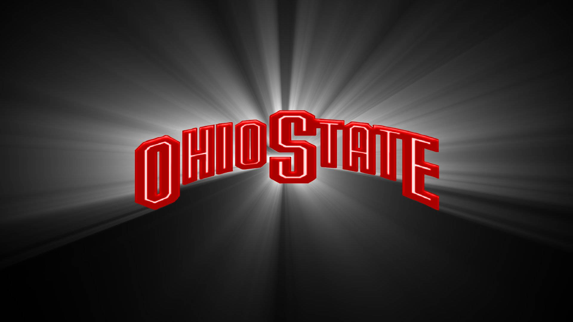 Ohio State University, shining logo, bold red, Full HD Desktop Wallpaper