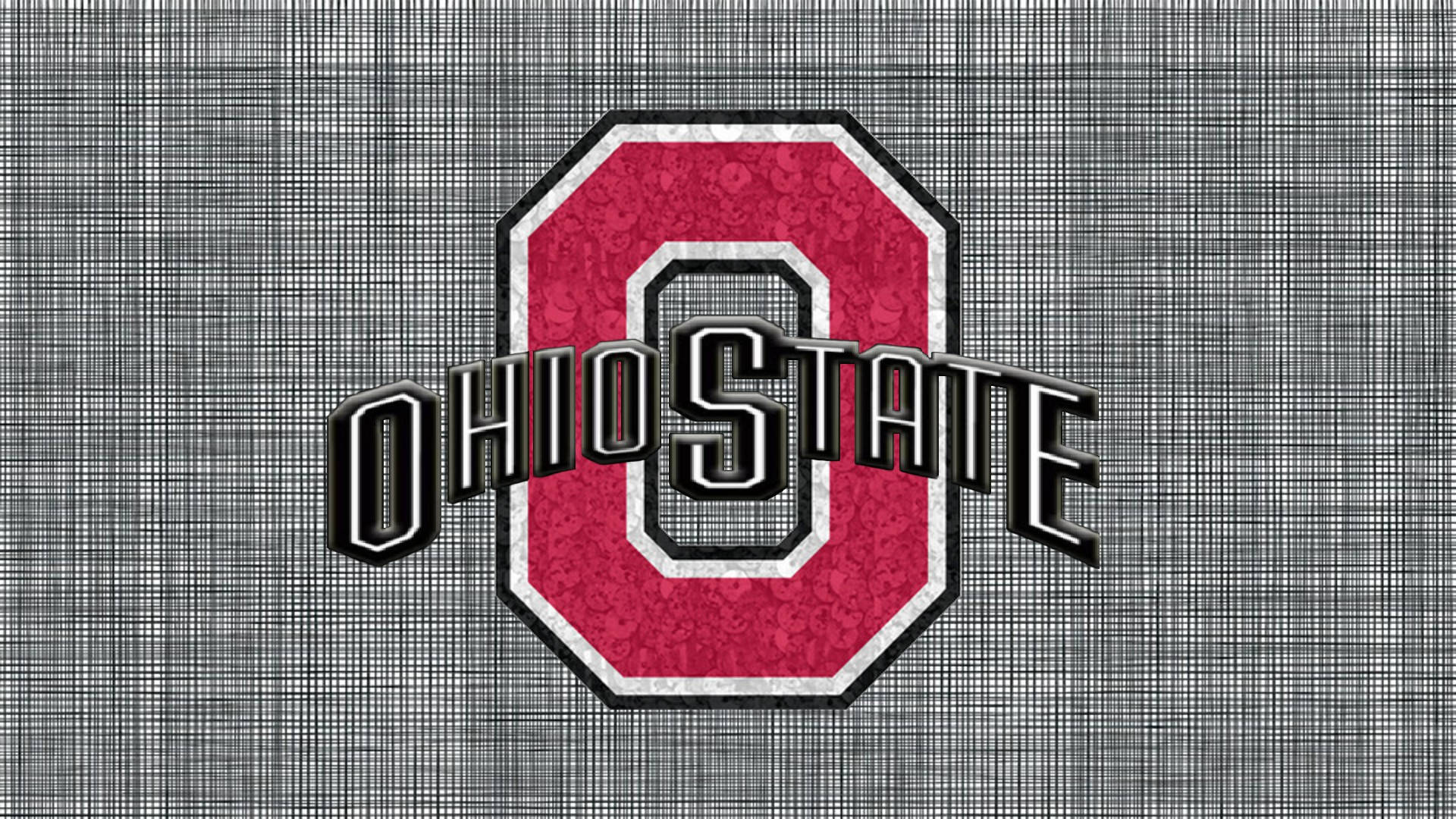Ohio State University, crimson, black and white lettering, Full HD Desktop Wallpaper