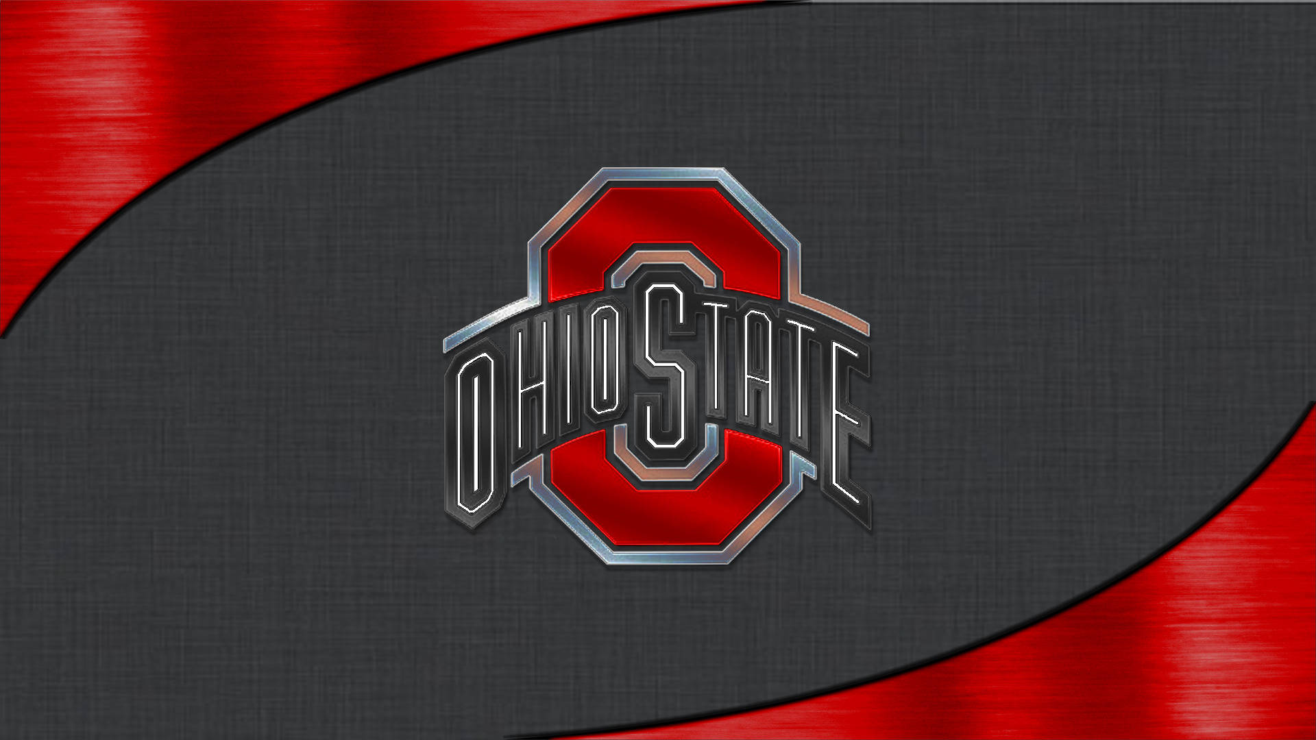 Ohio State University, red, silver, Full HD Desktop Wallpaper