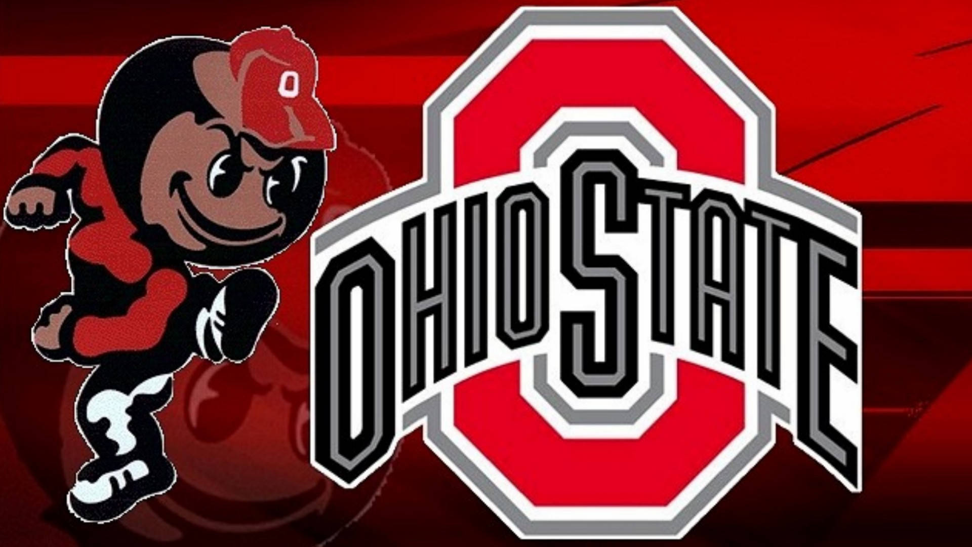 Ohio State University, mascot, red and black, Full HD Desktop Wallpaper