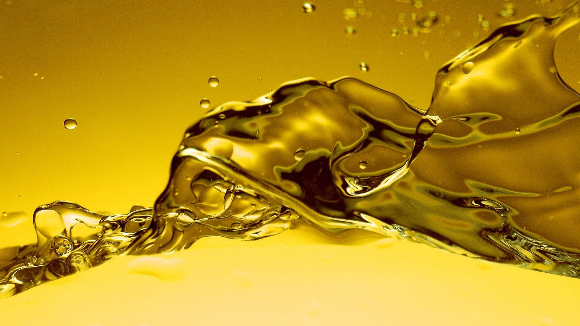 clear bike engine oil, golden liquid, glossy curves, Full HD Desktop Wallpaper